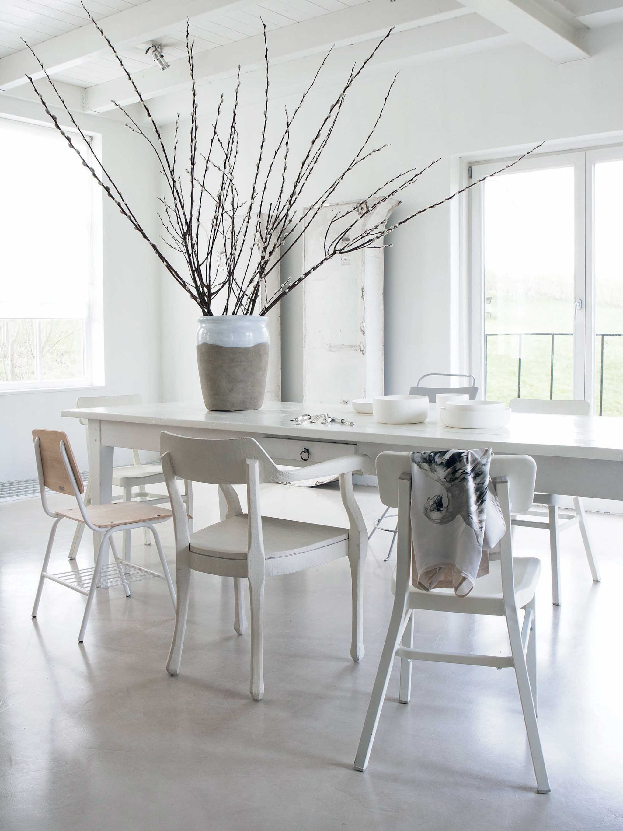 witte eethoek