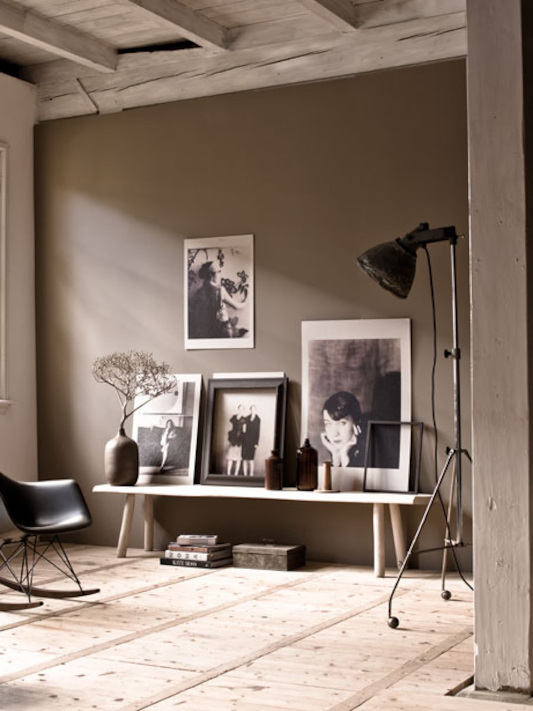 prints op de muur
