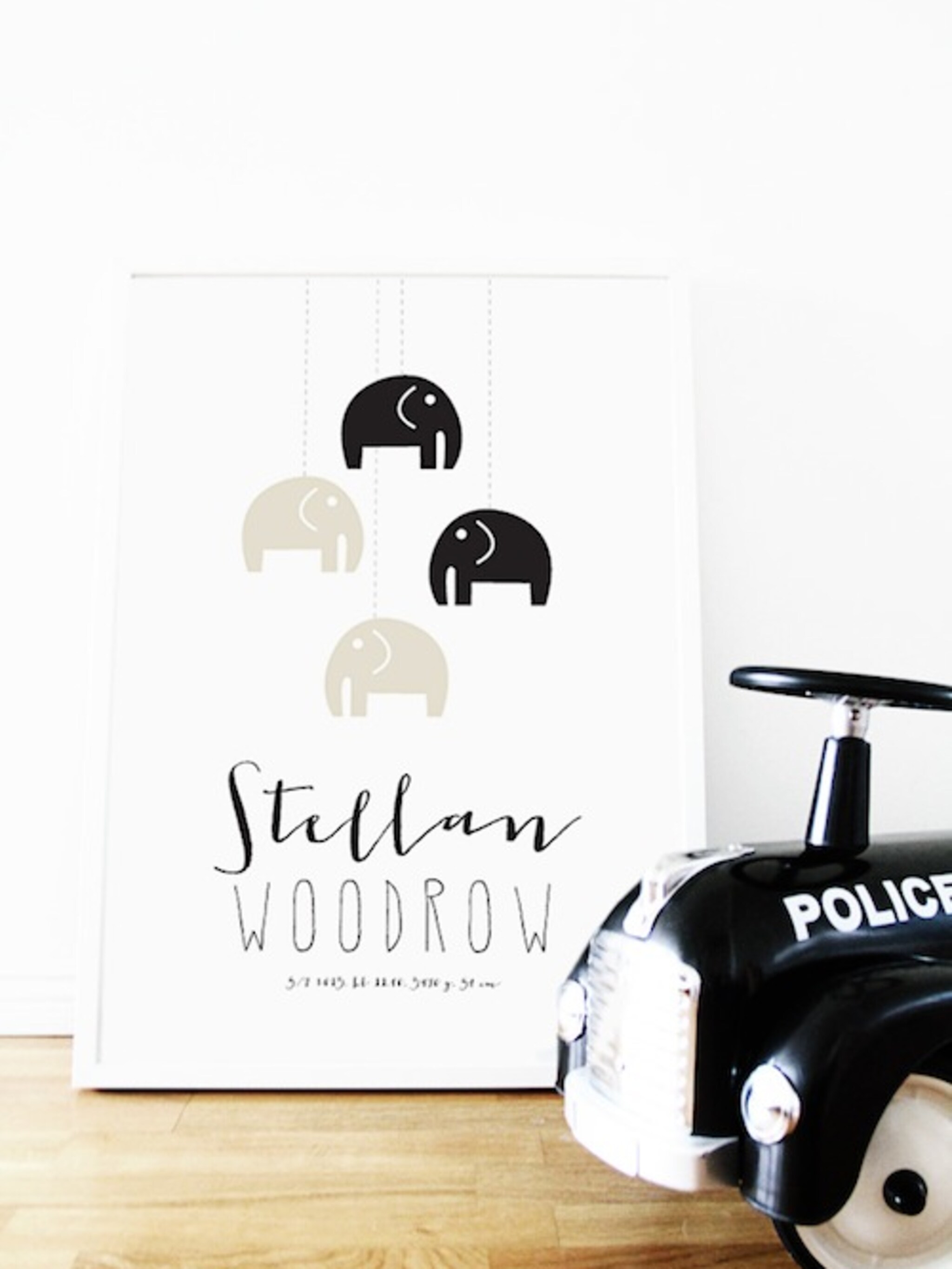 prints voor de kinderkamer met je eigen naam