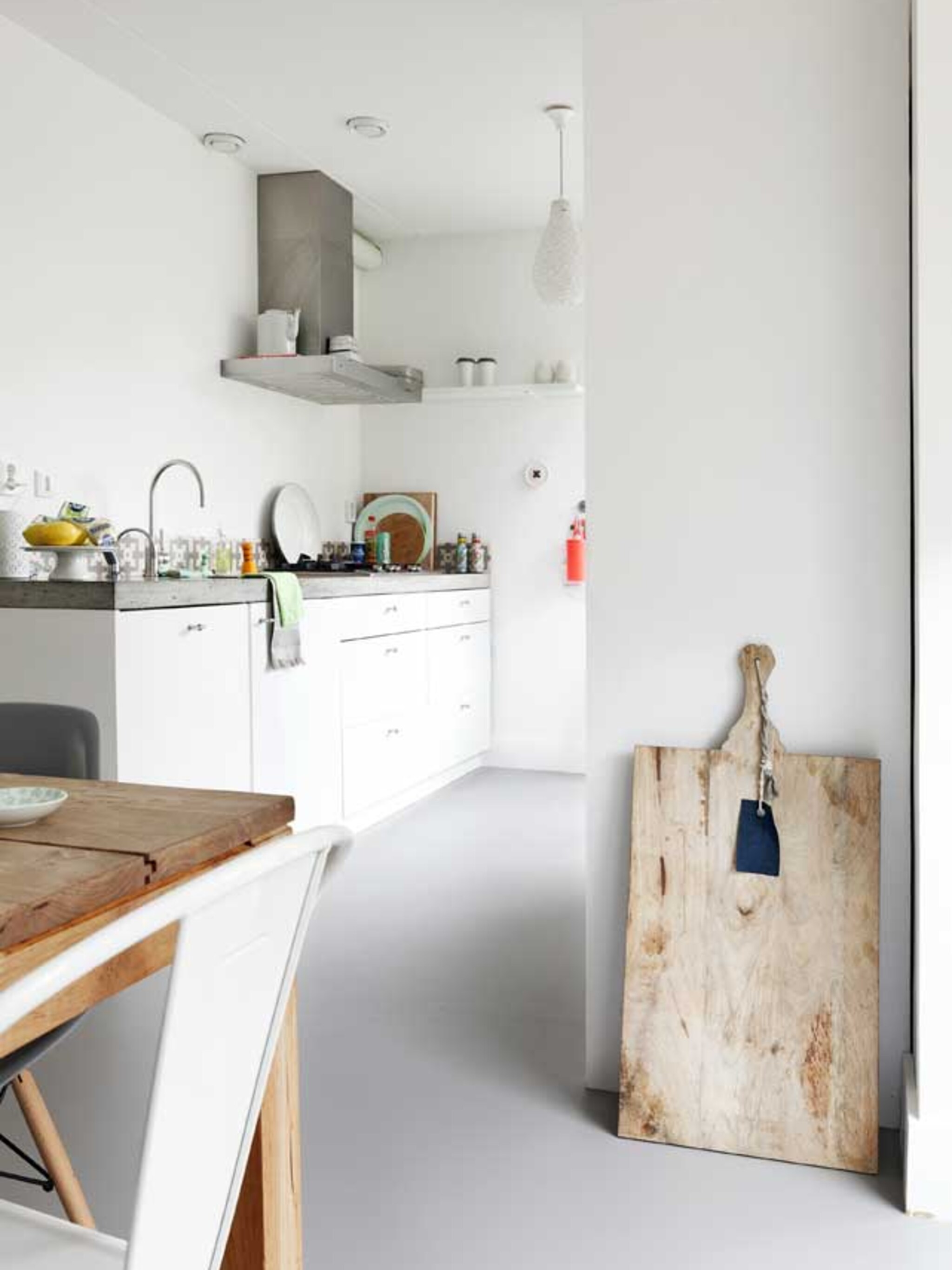 marmoleum vloer in de keuken
