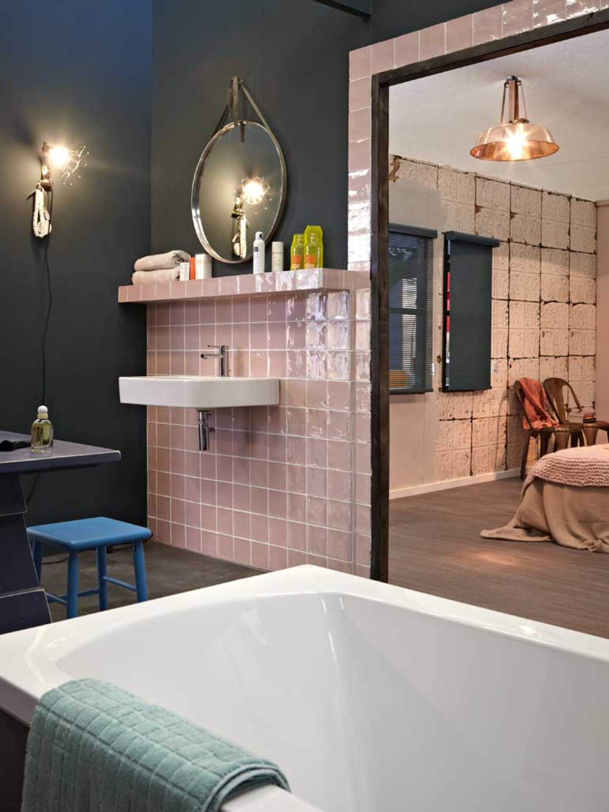 slaapkamer en badkamer van woonbeurs 2012