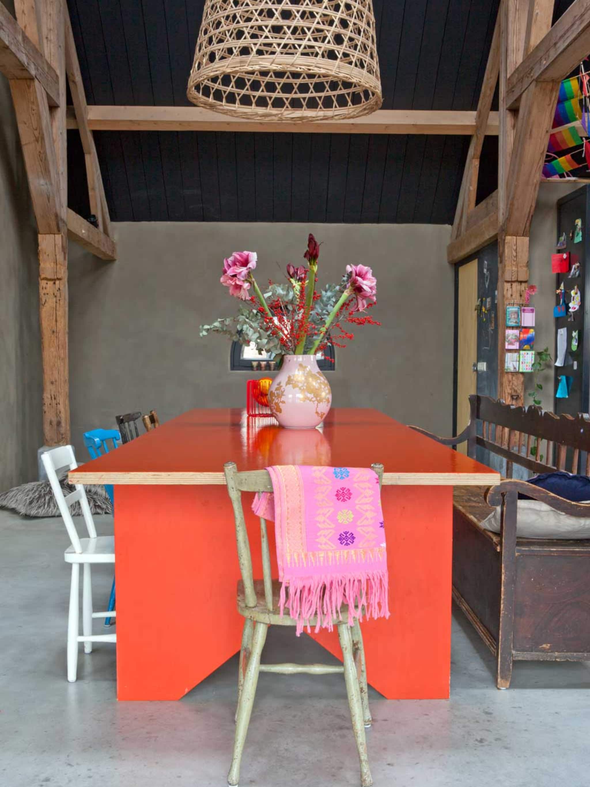 rode eettafel