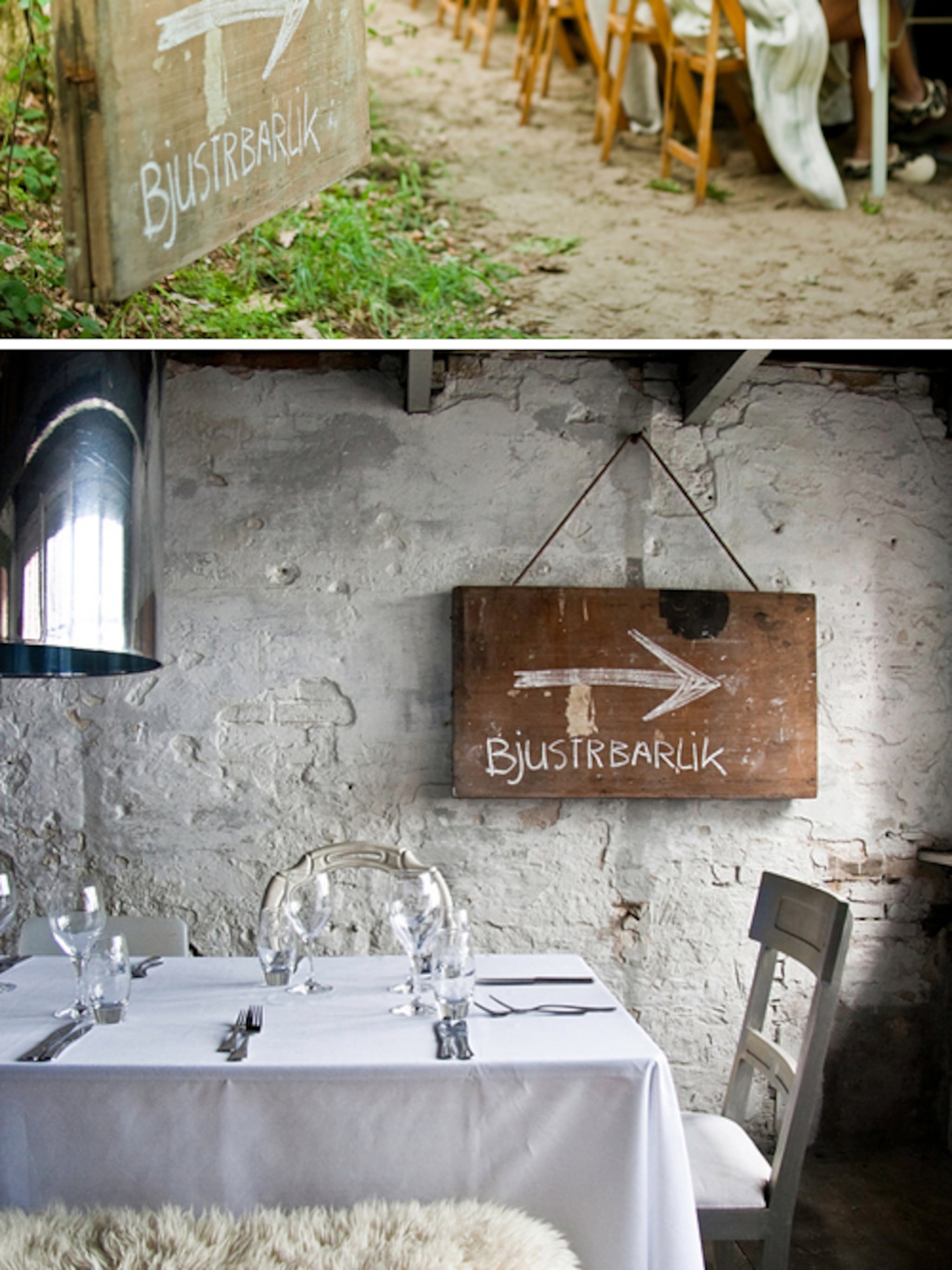 bjusterbaarlik eten in de buitenlucht