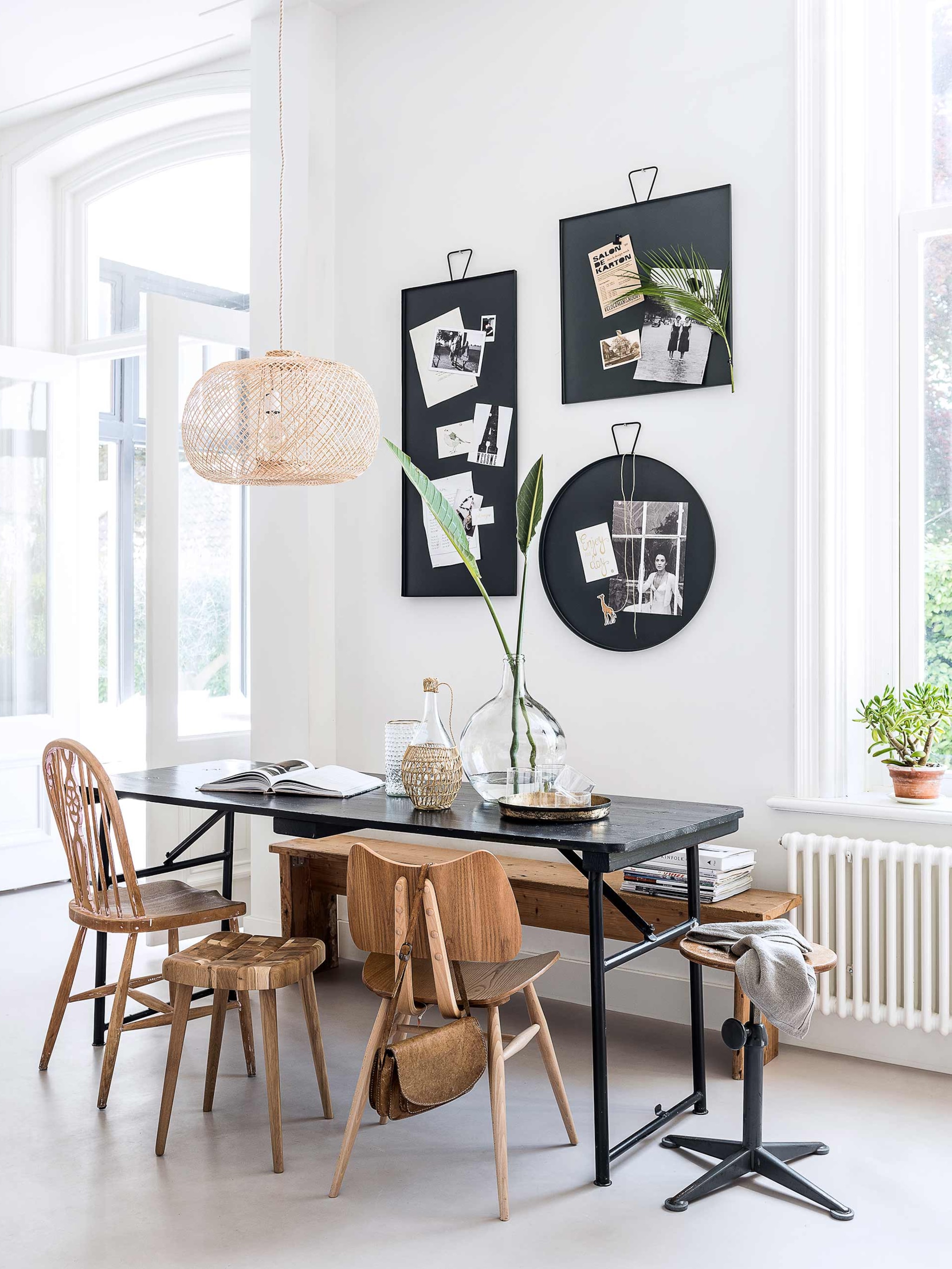 memobord bij de eethoek