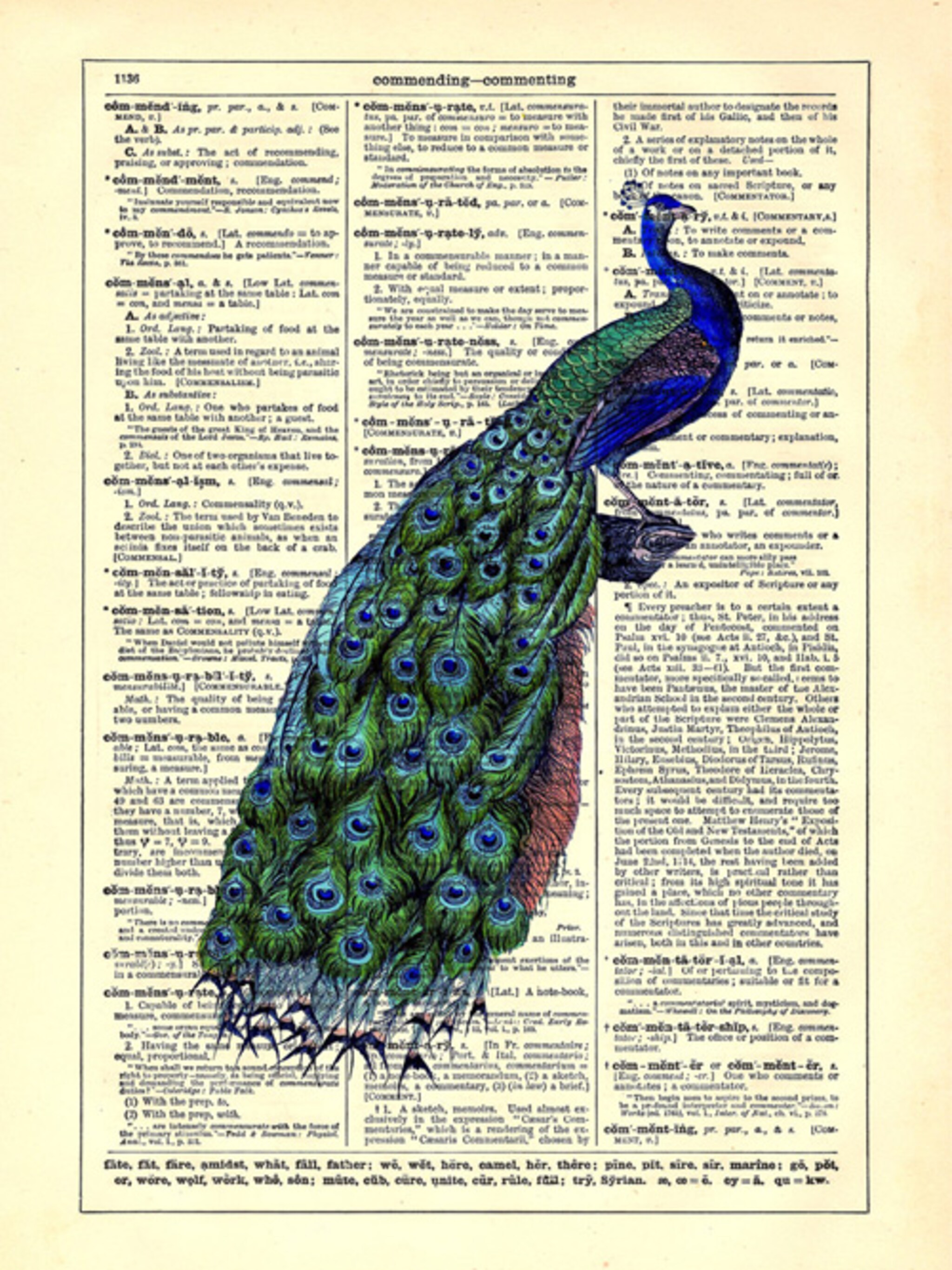 kunst op krantenpapier