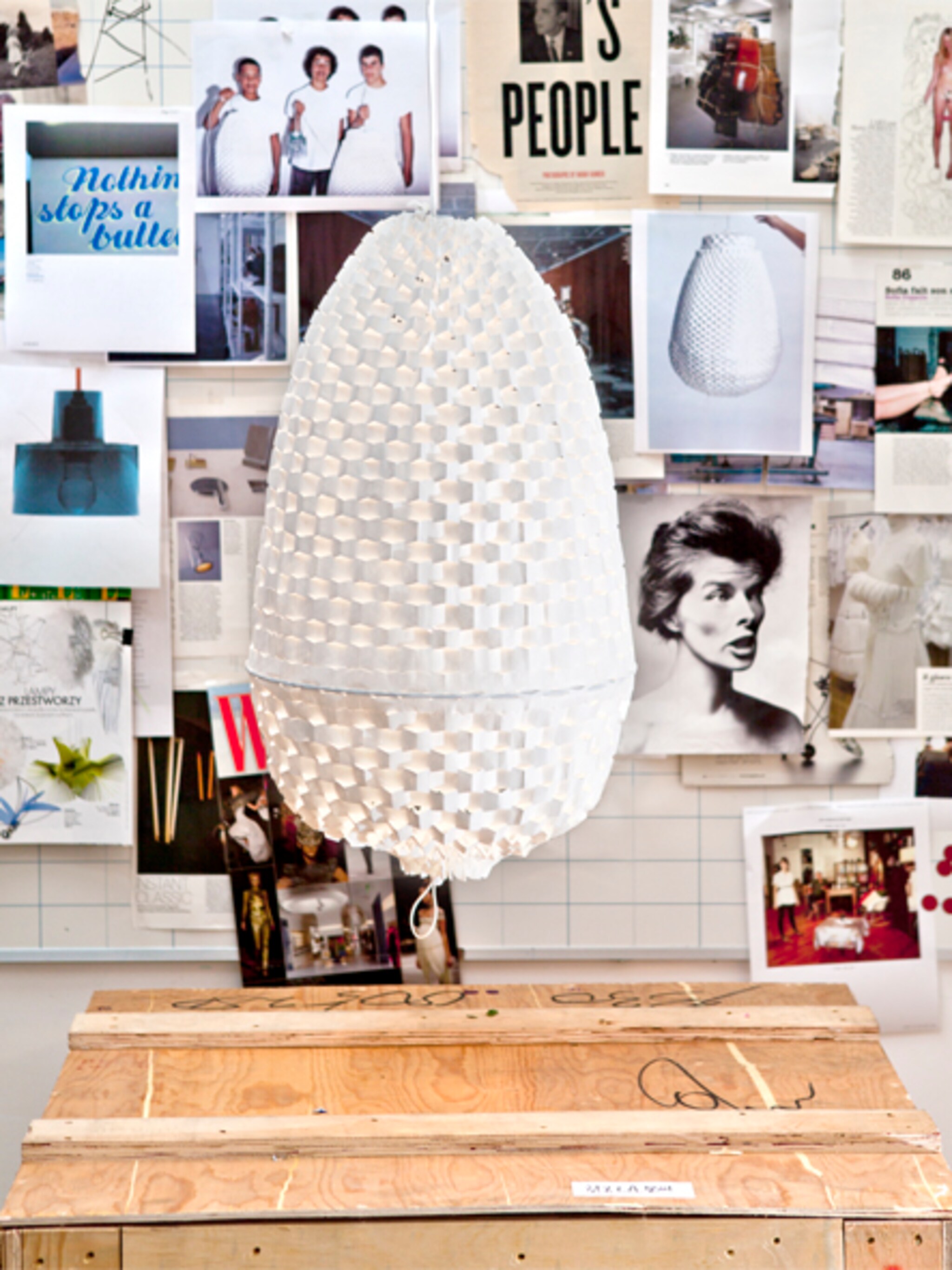 lamp van papier petit trianon