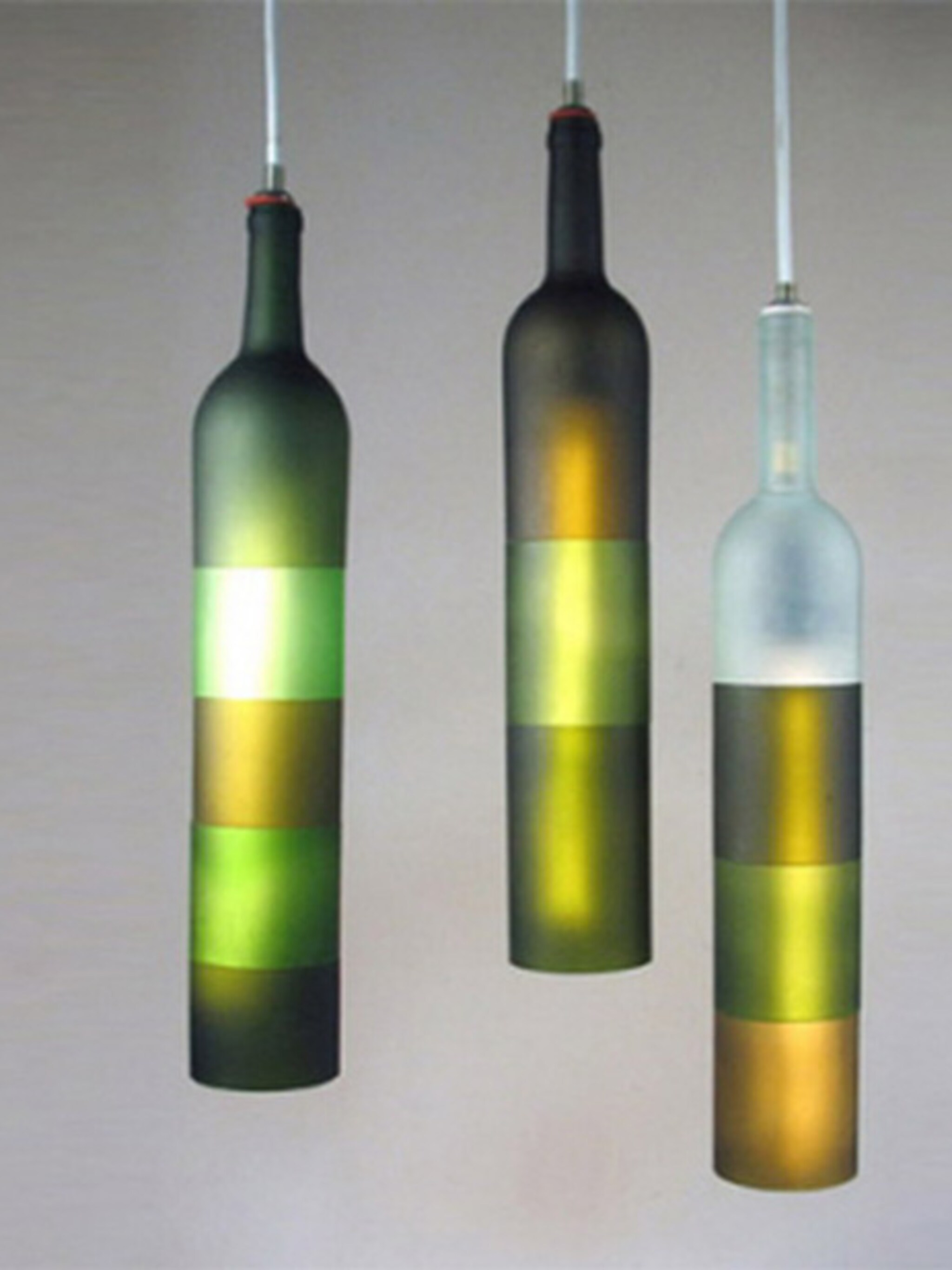 unieke lamp fles met licht