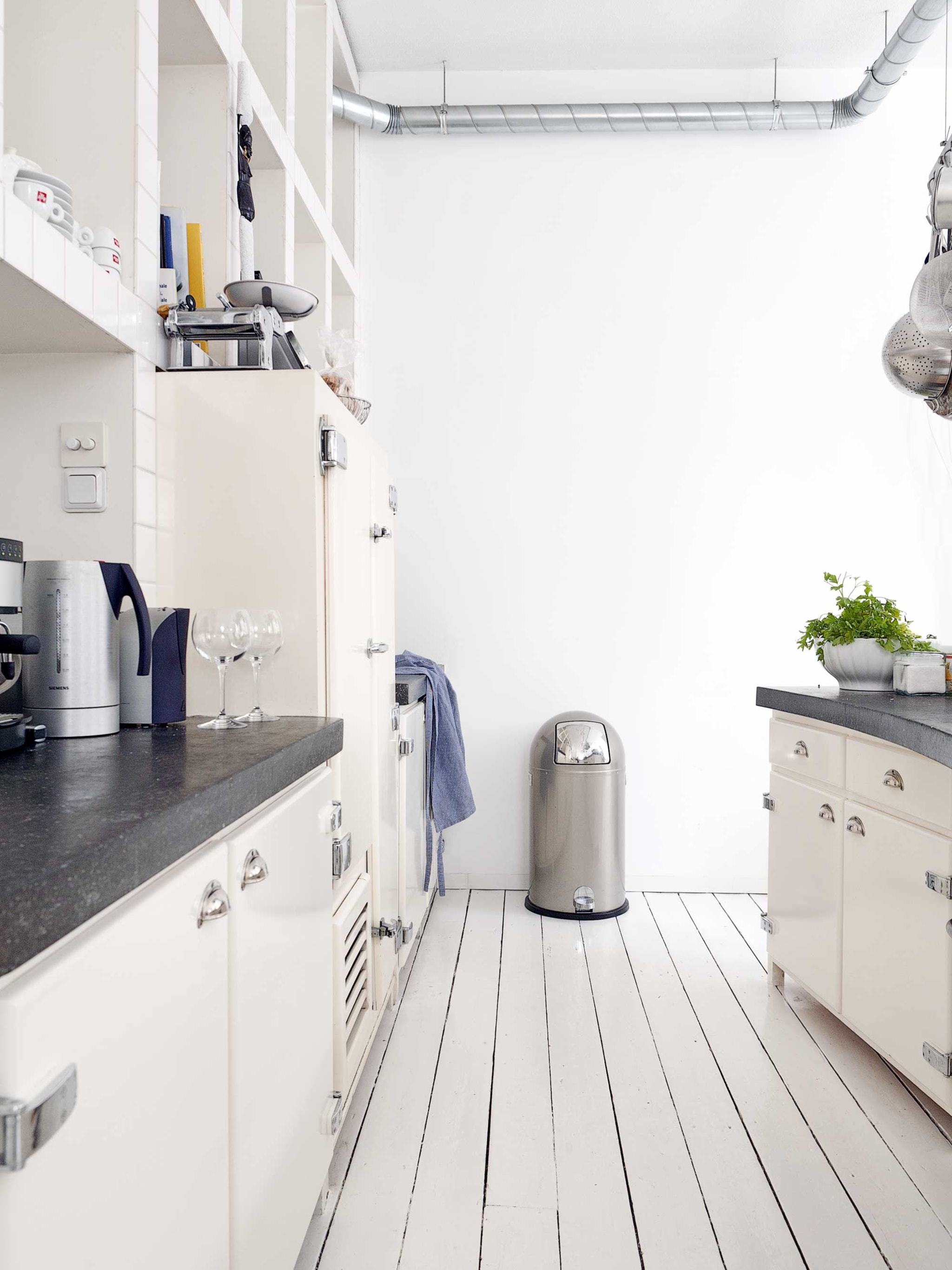 industriele witte keuken