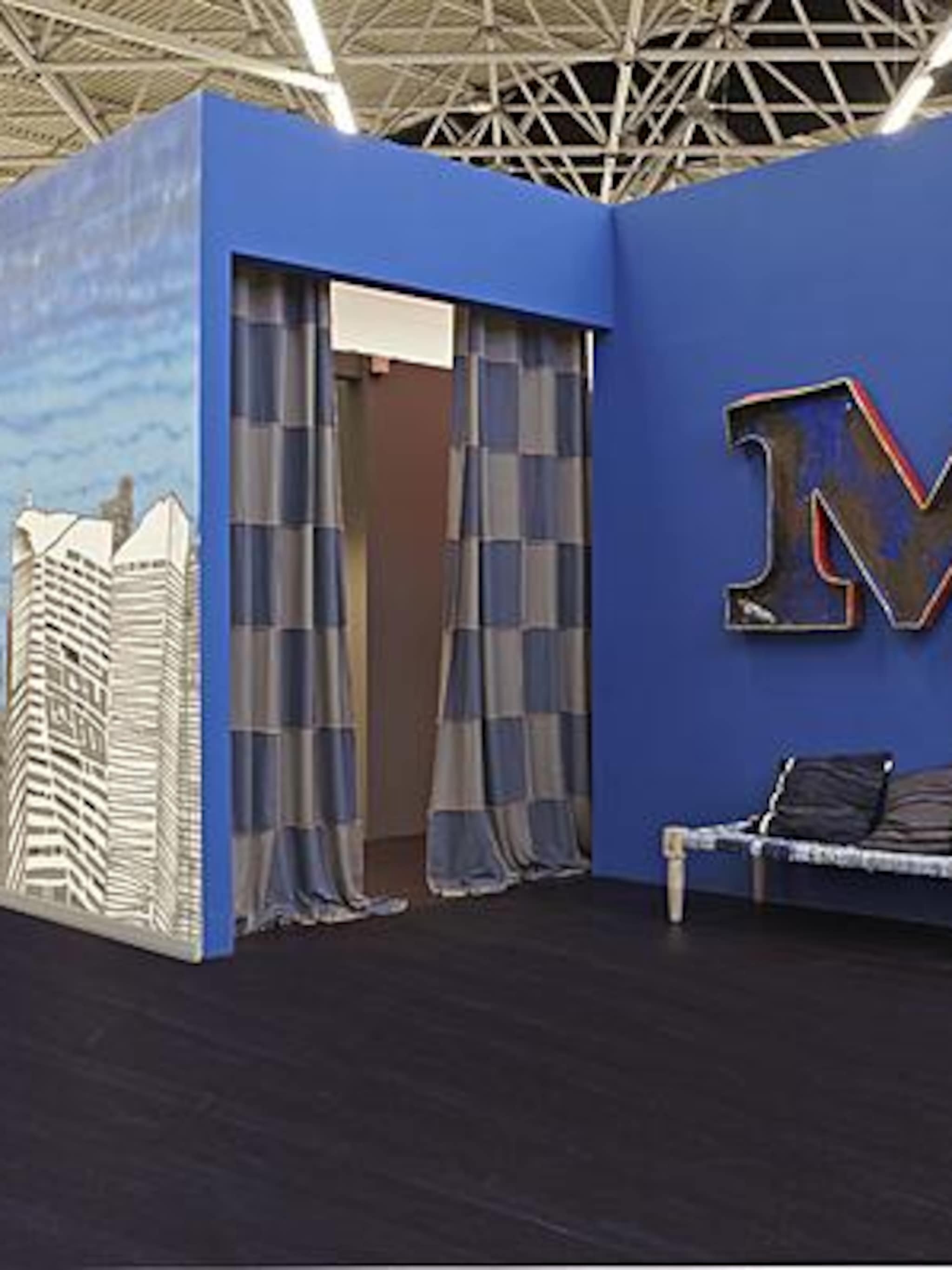 blauwe muur