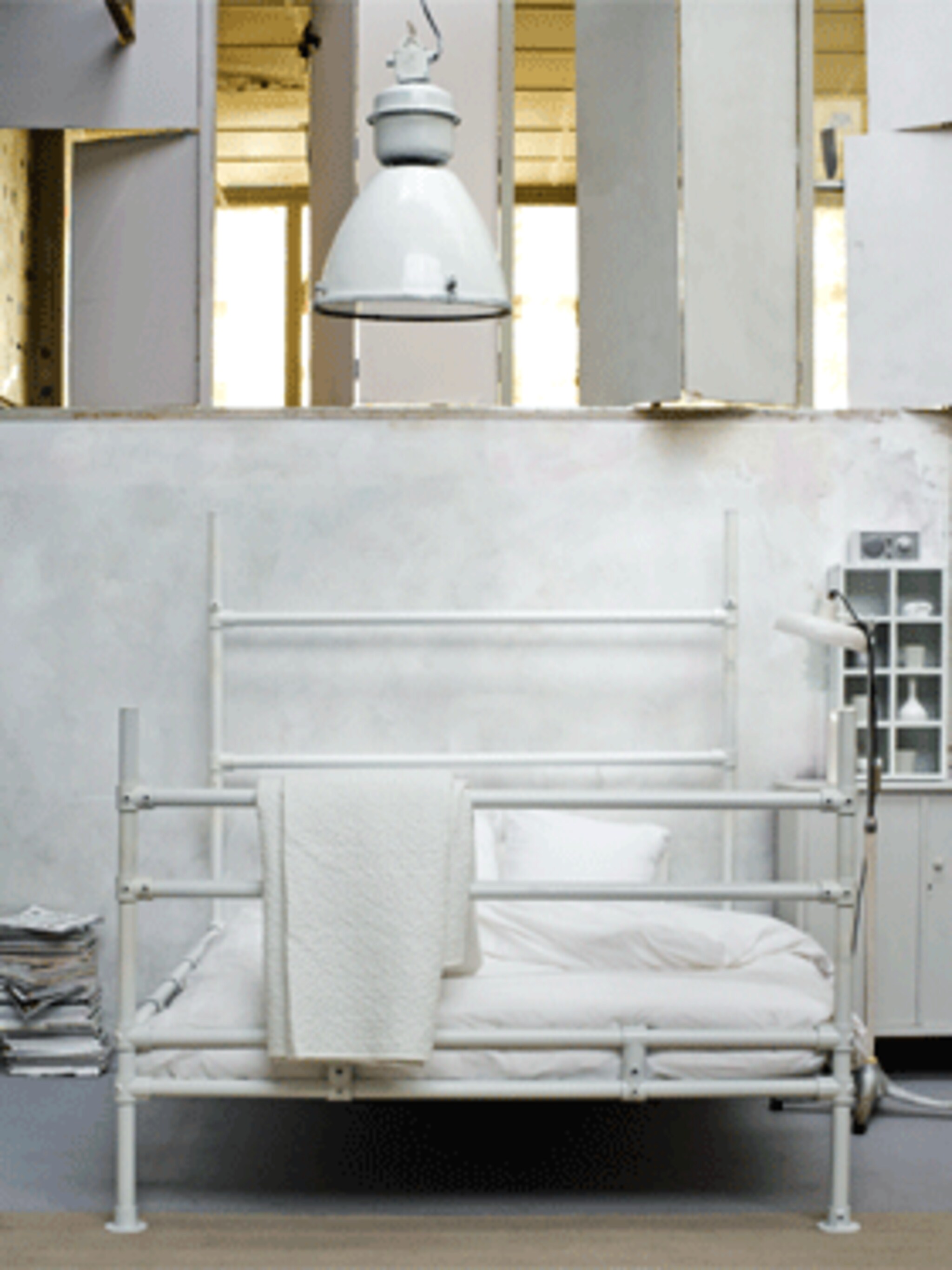 fabriekslamp steigerbuizen industriele relaxruimte