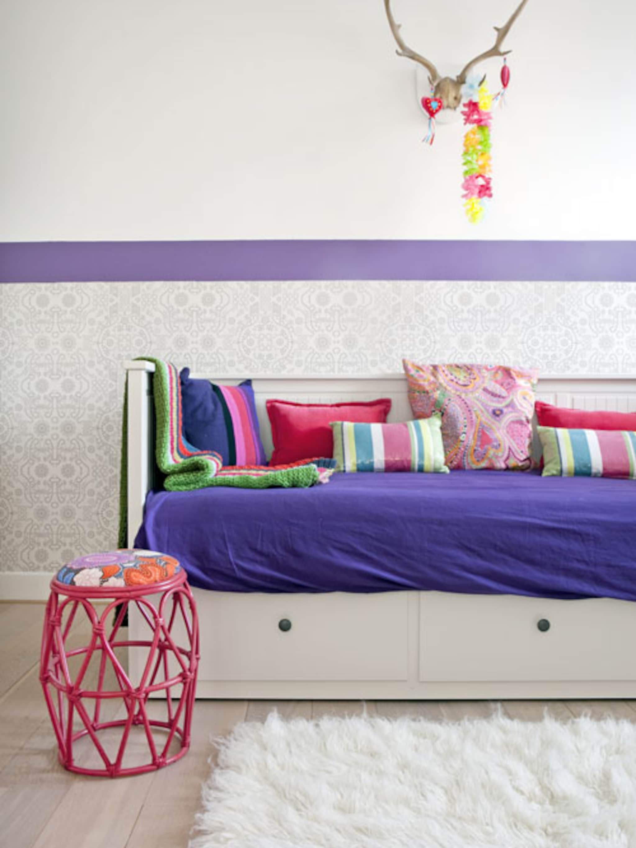 zo stop je alle kleuren van de regenboog in een kamer