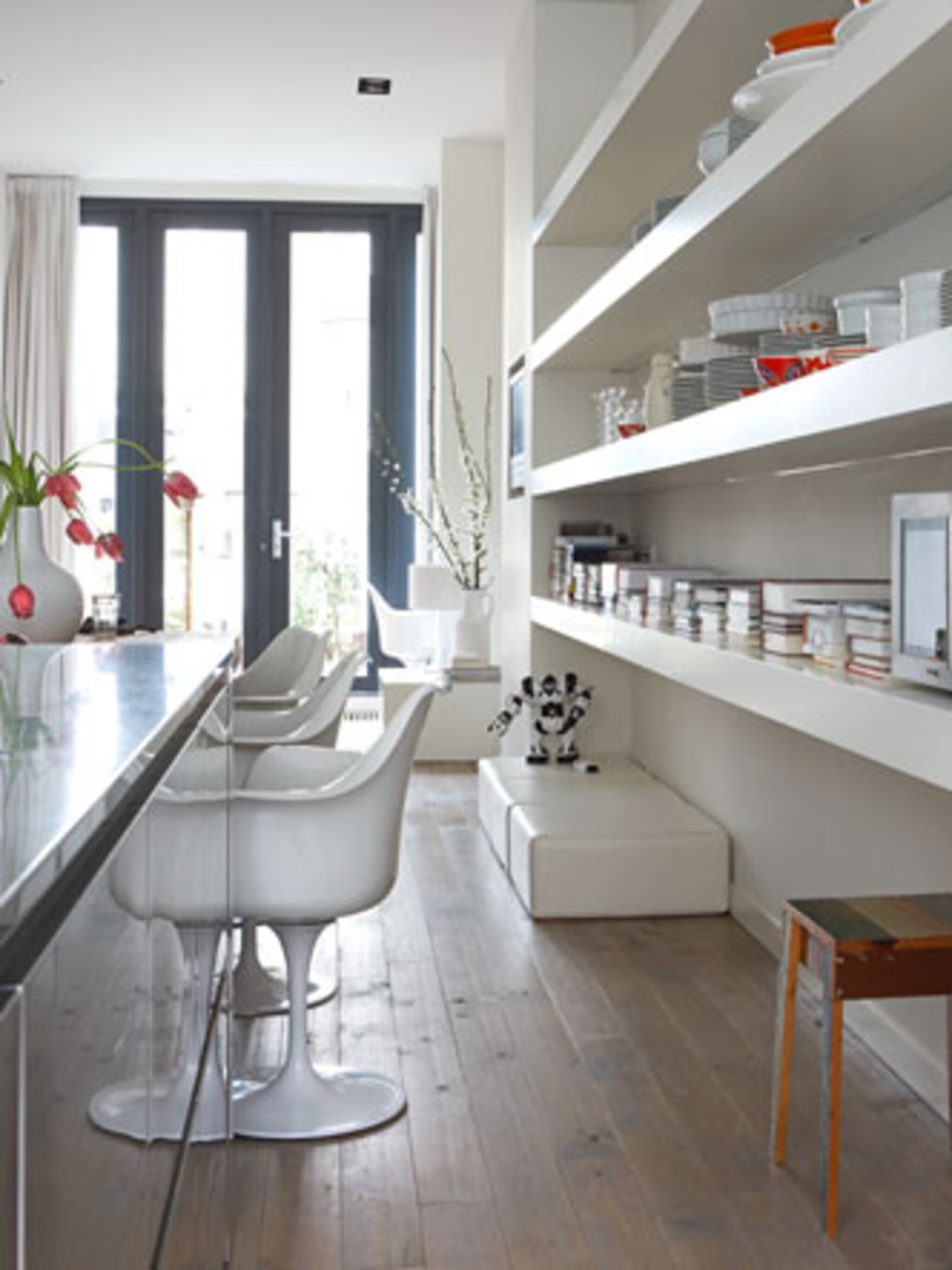 opbergen in witte keuken
