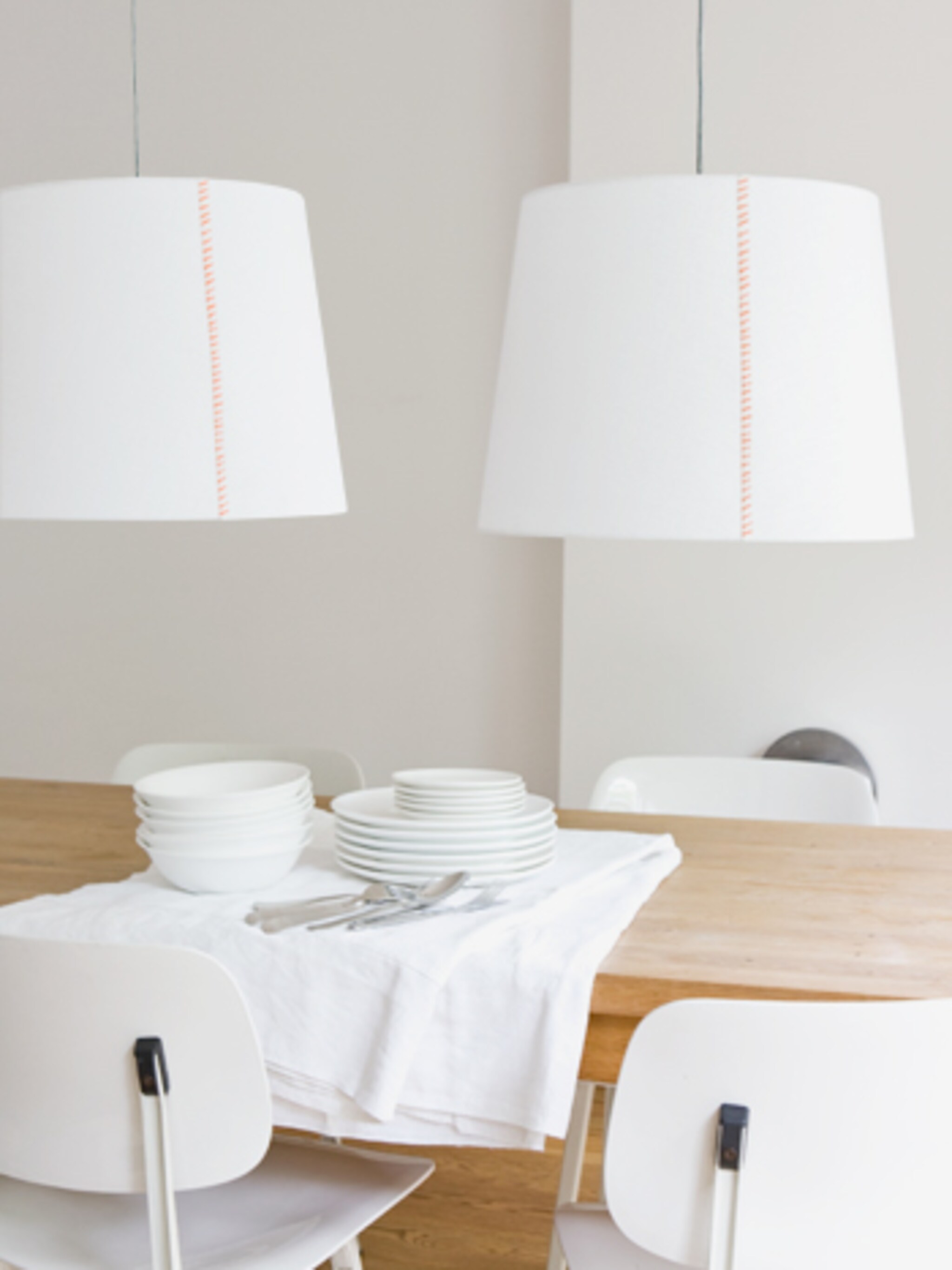 witte hanglamp als blikvanger