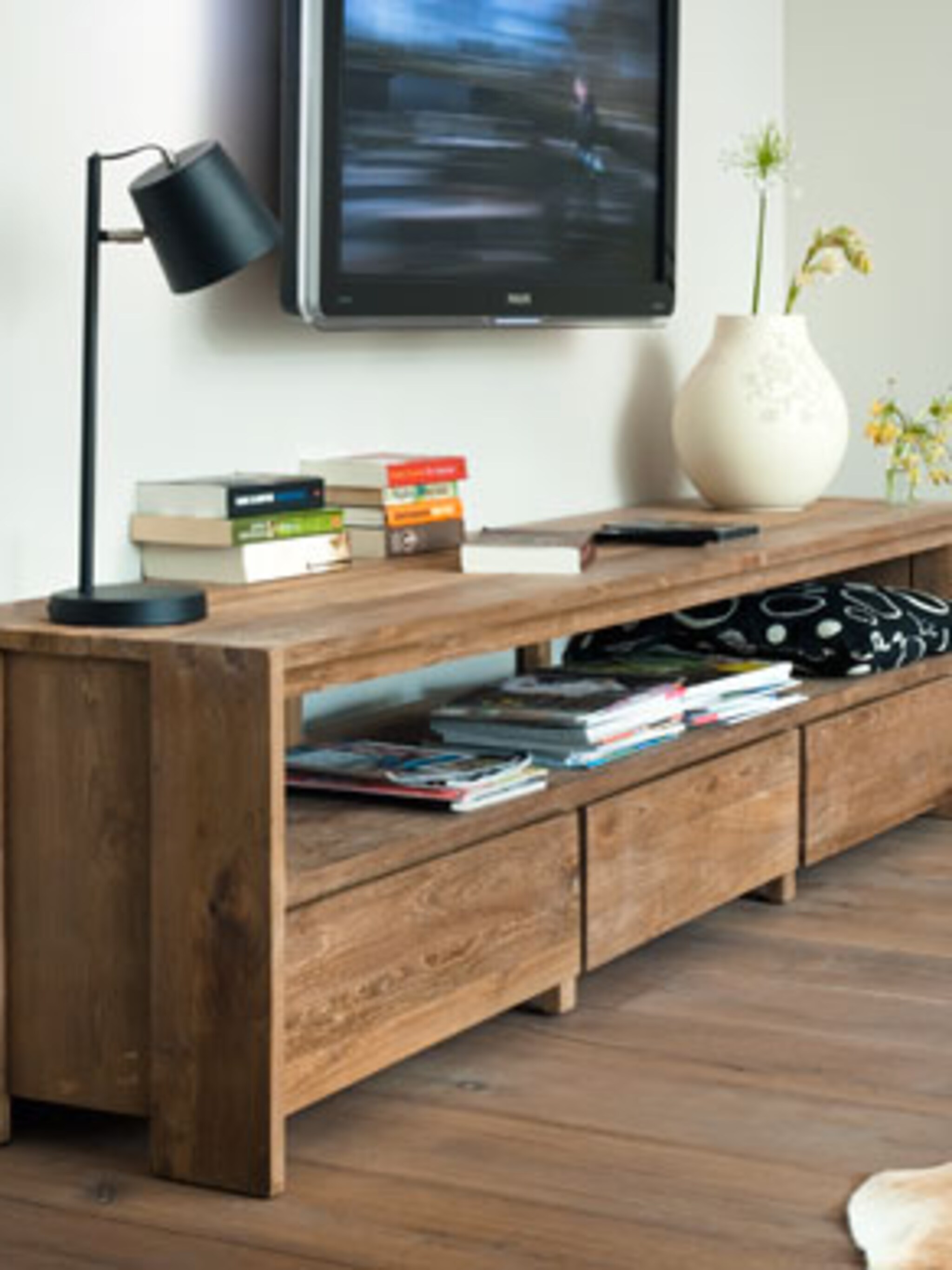 houten dressoir voor opbergruimte