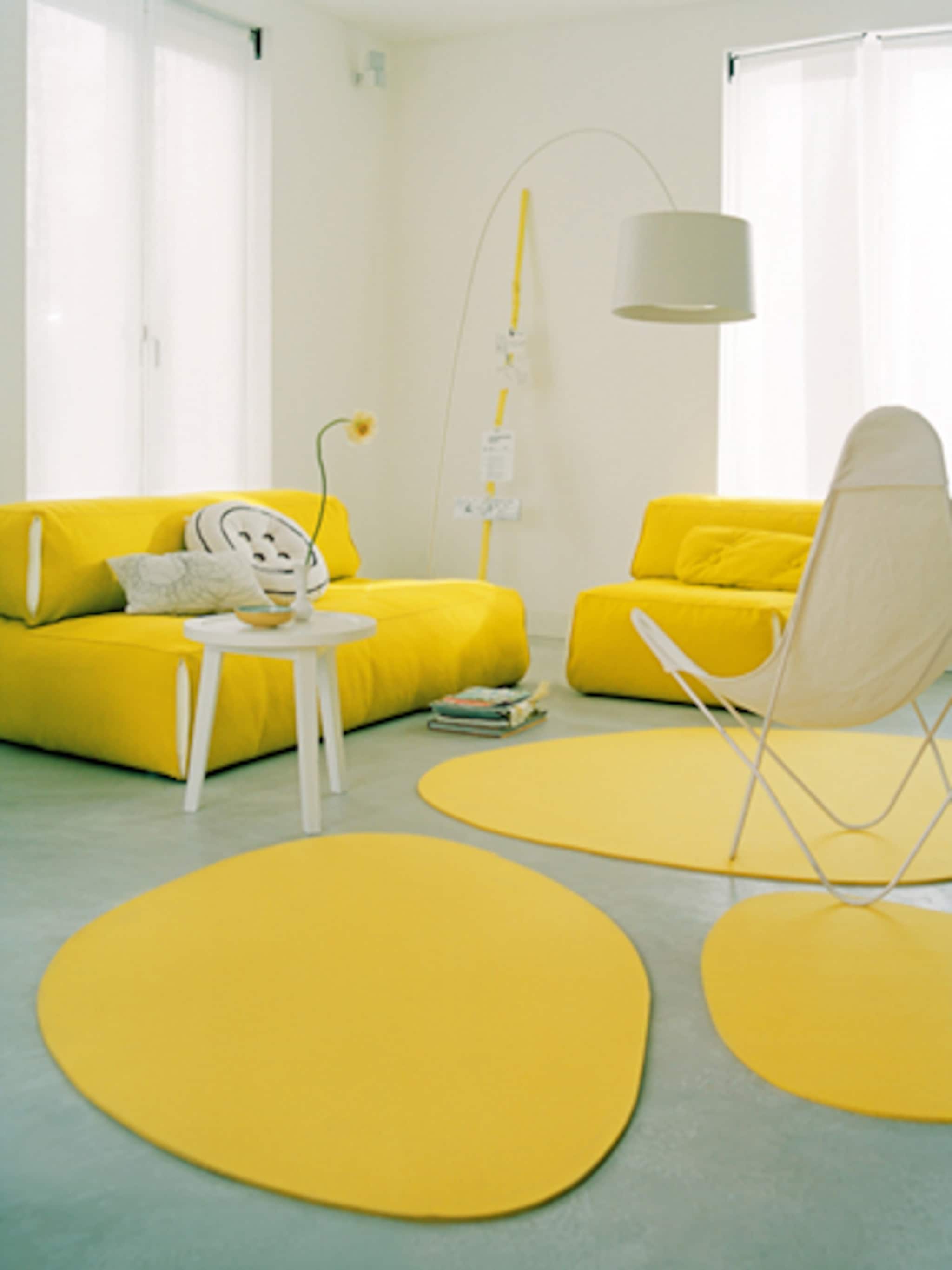 lounge in het geel
