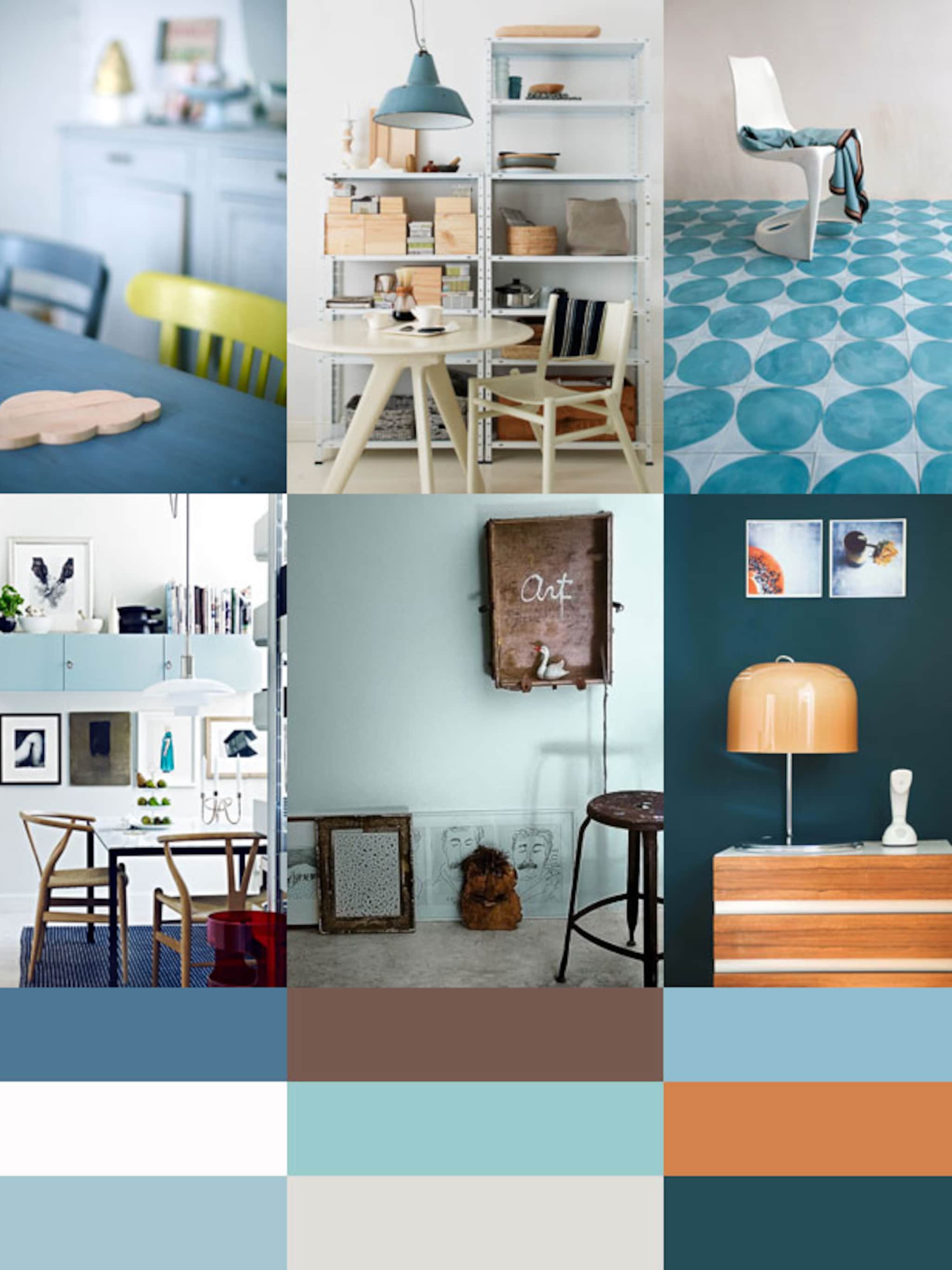 blauw in huis