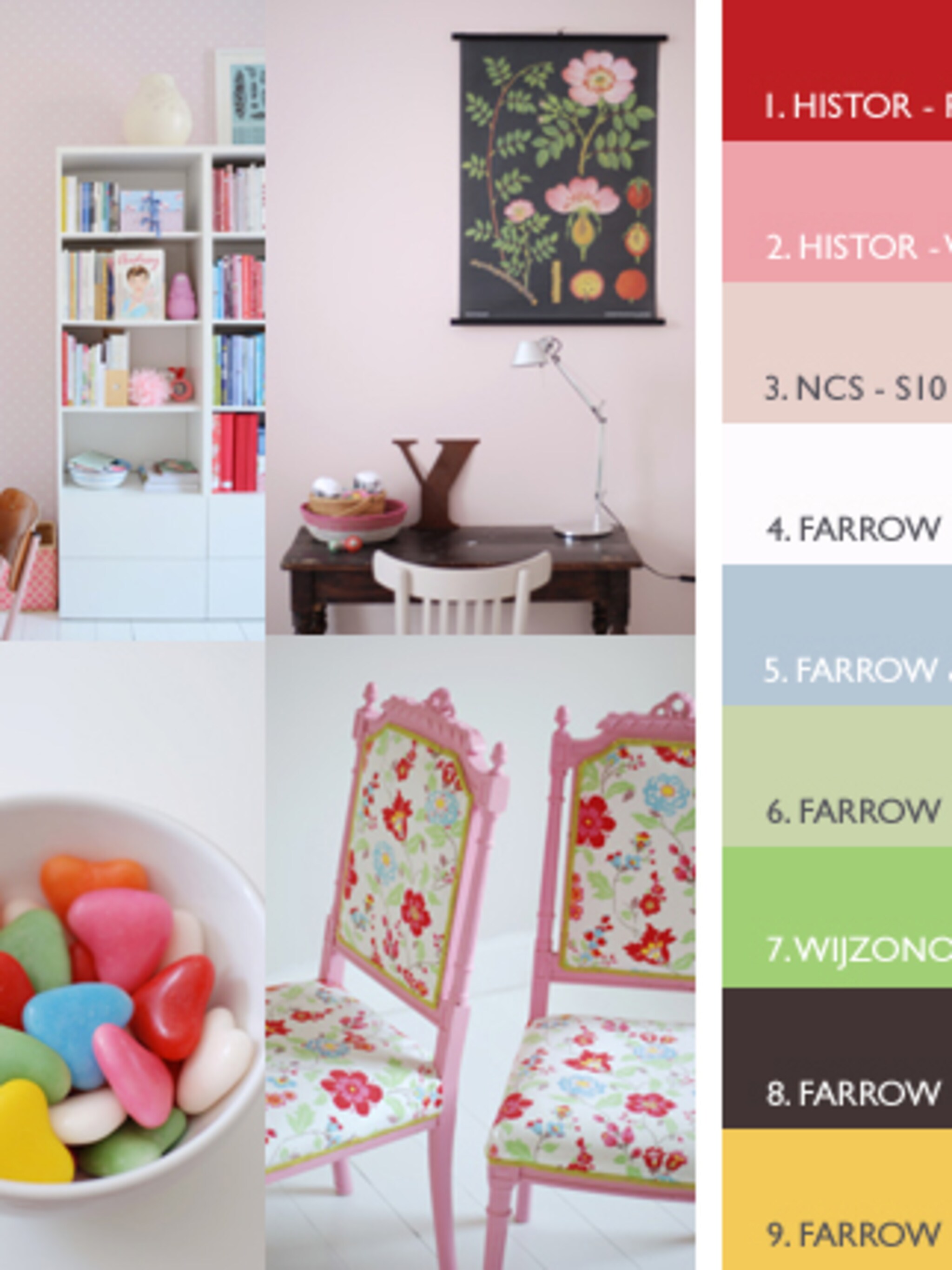 roze in huis