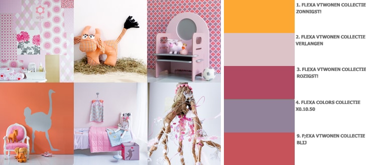 beeld vtwonen Kinderthema Pinky Orange