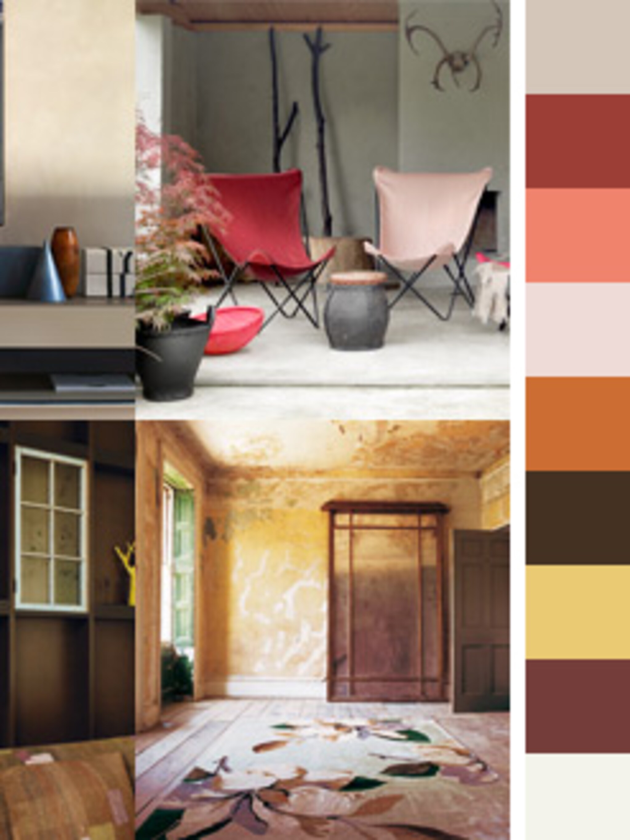 oranje en aardetinten in je interieur