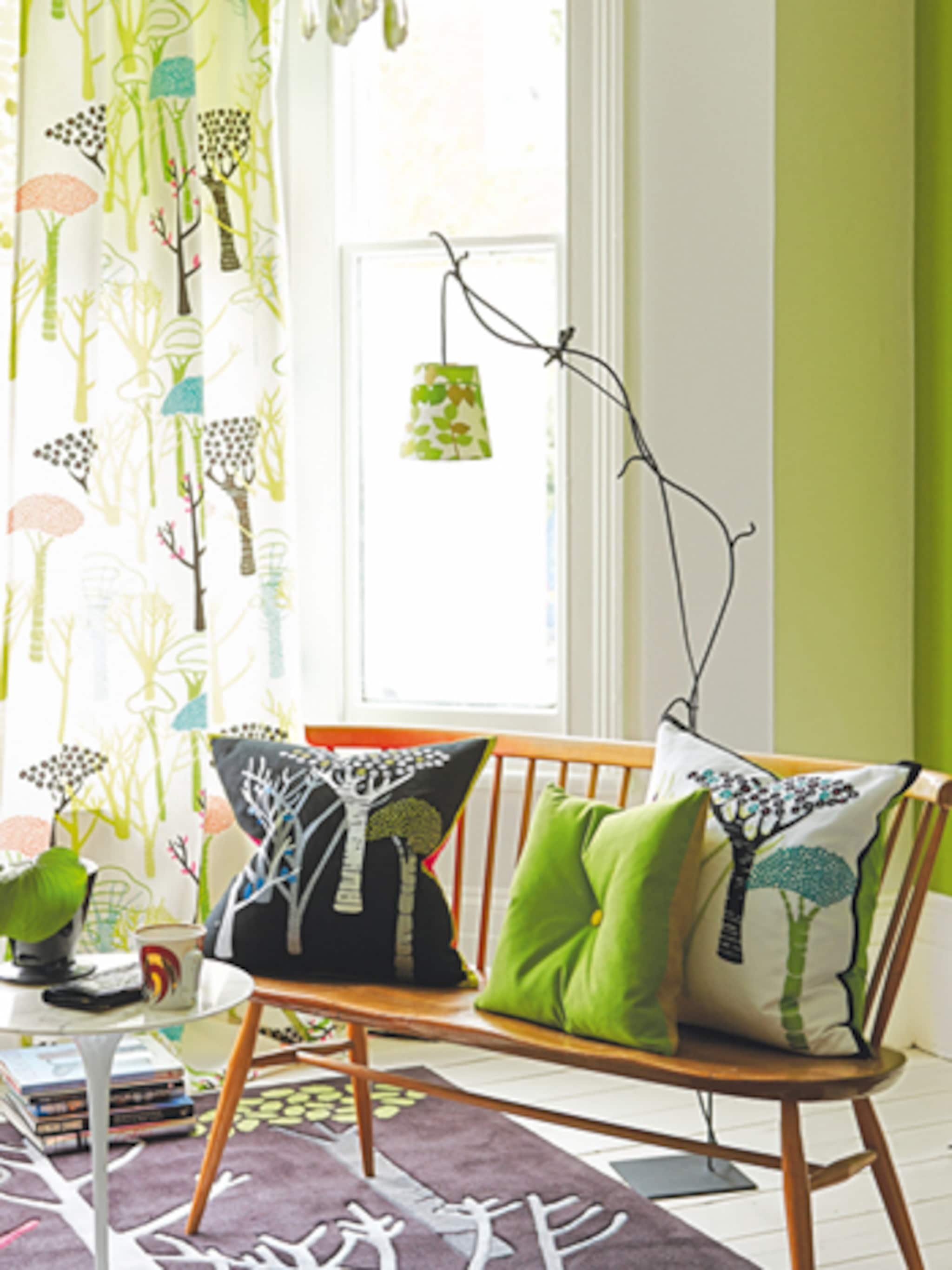 groene kleuren in huis