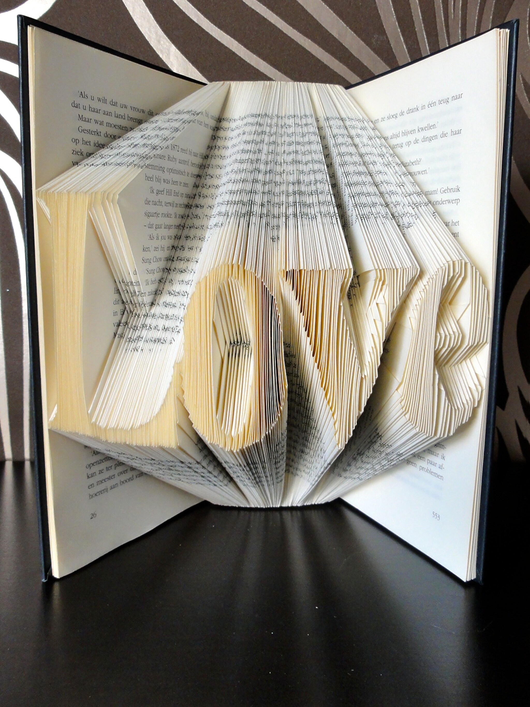 gevouwen boekenkunst folded book art