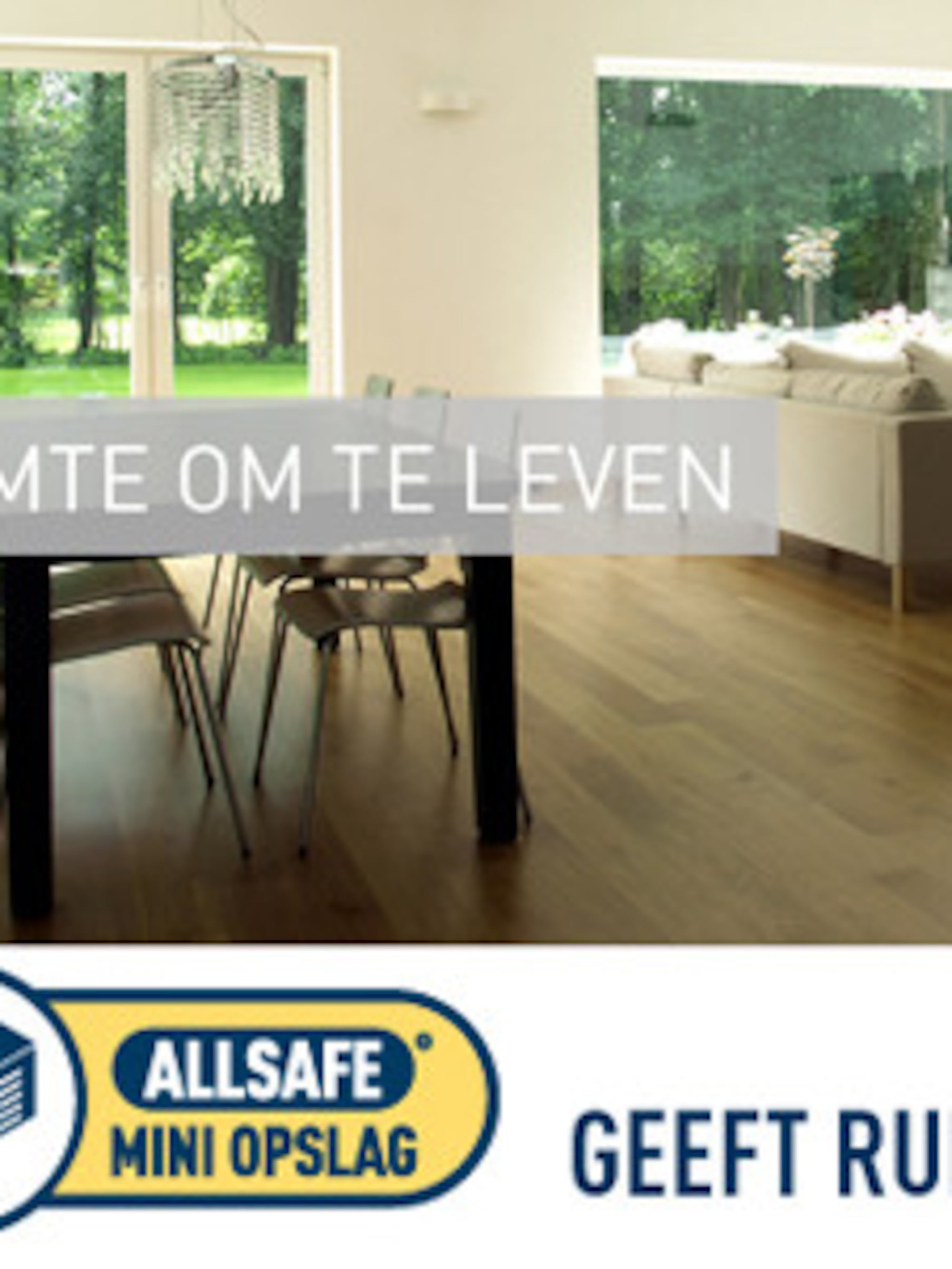 klein huis huur opslagruimte bij allsafe