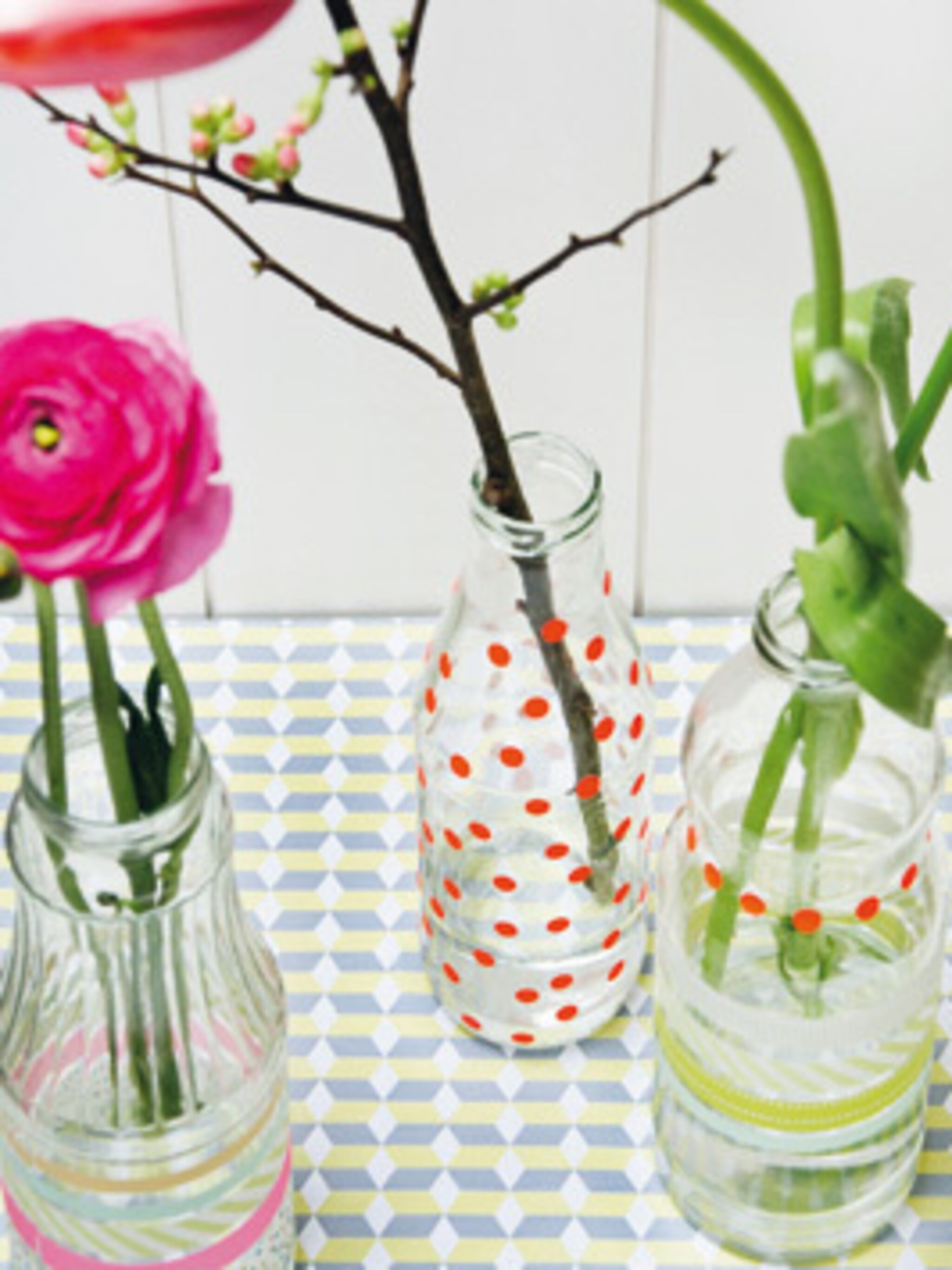 flessen versieren tot vazen