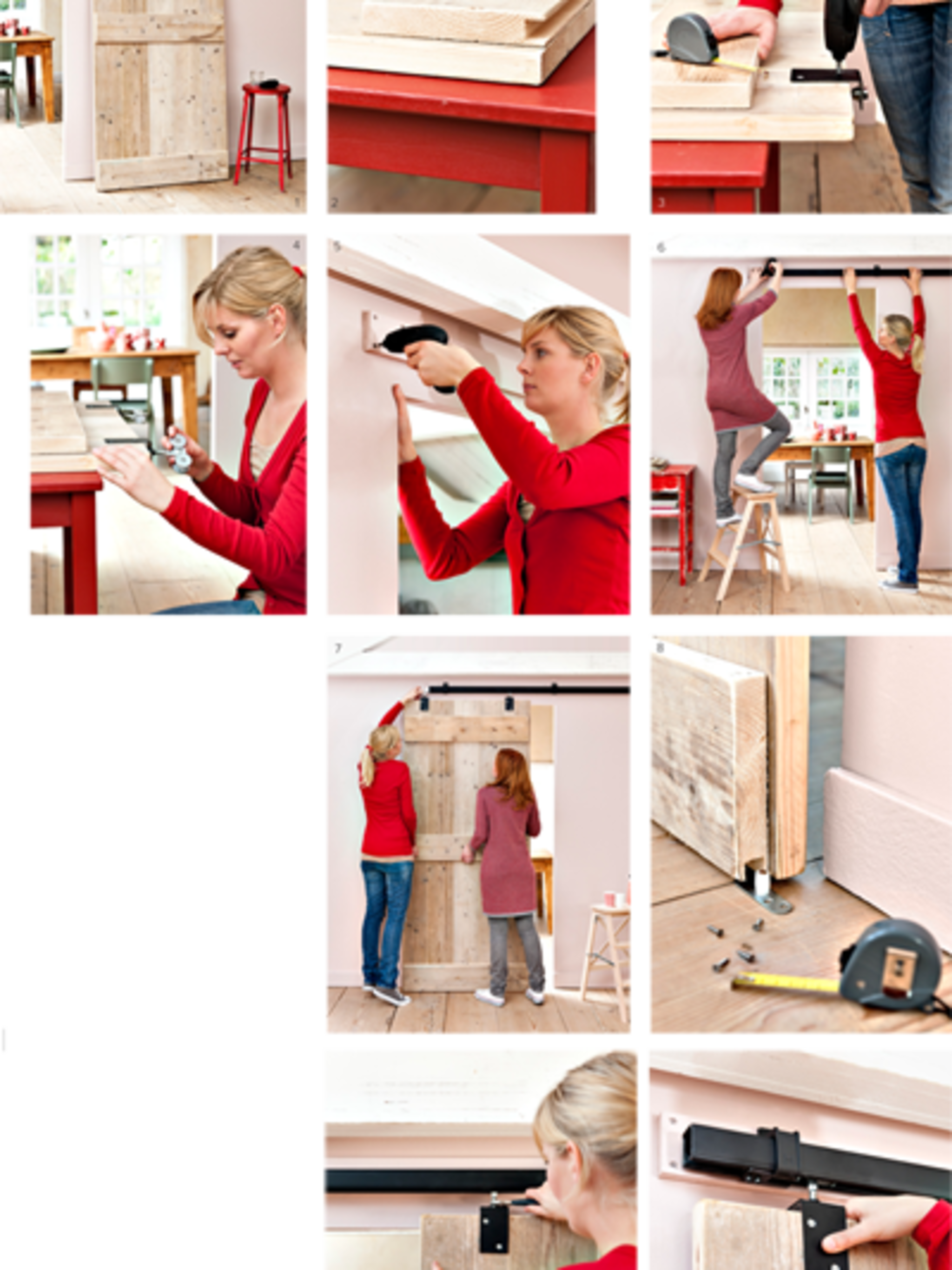 zelf schuifdeur maken van steigerplanken