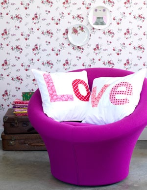 Kussen met letters