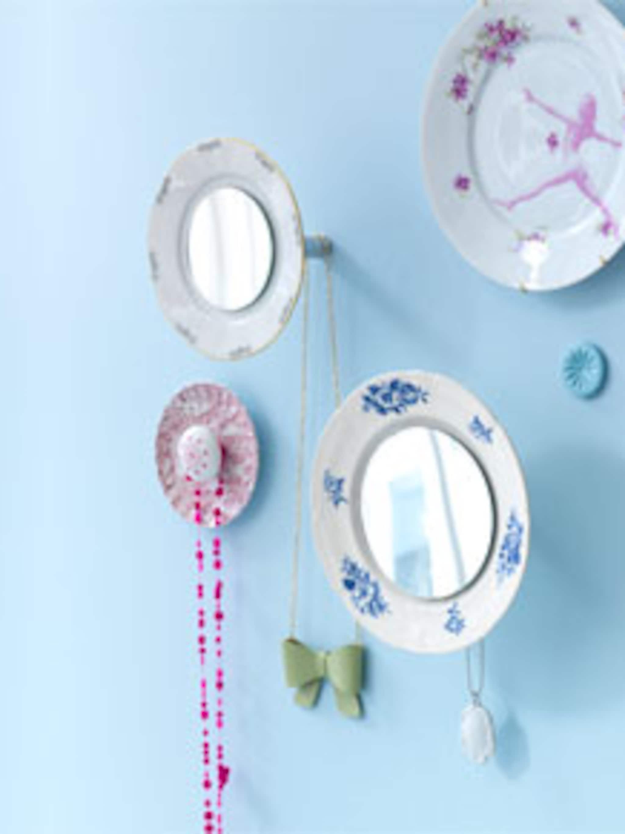 zelf spiegel maken van schotels