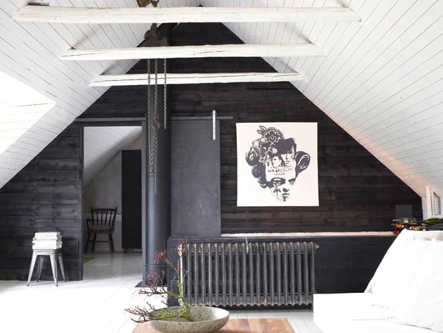 beeld vtwonen Modern country style room with radiator