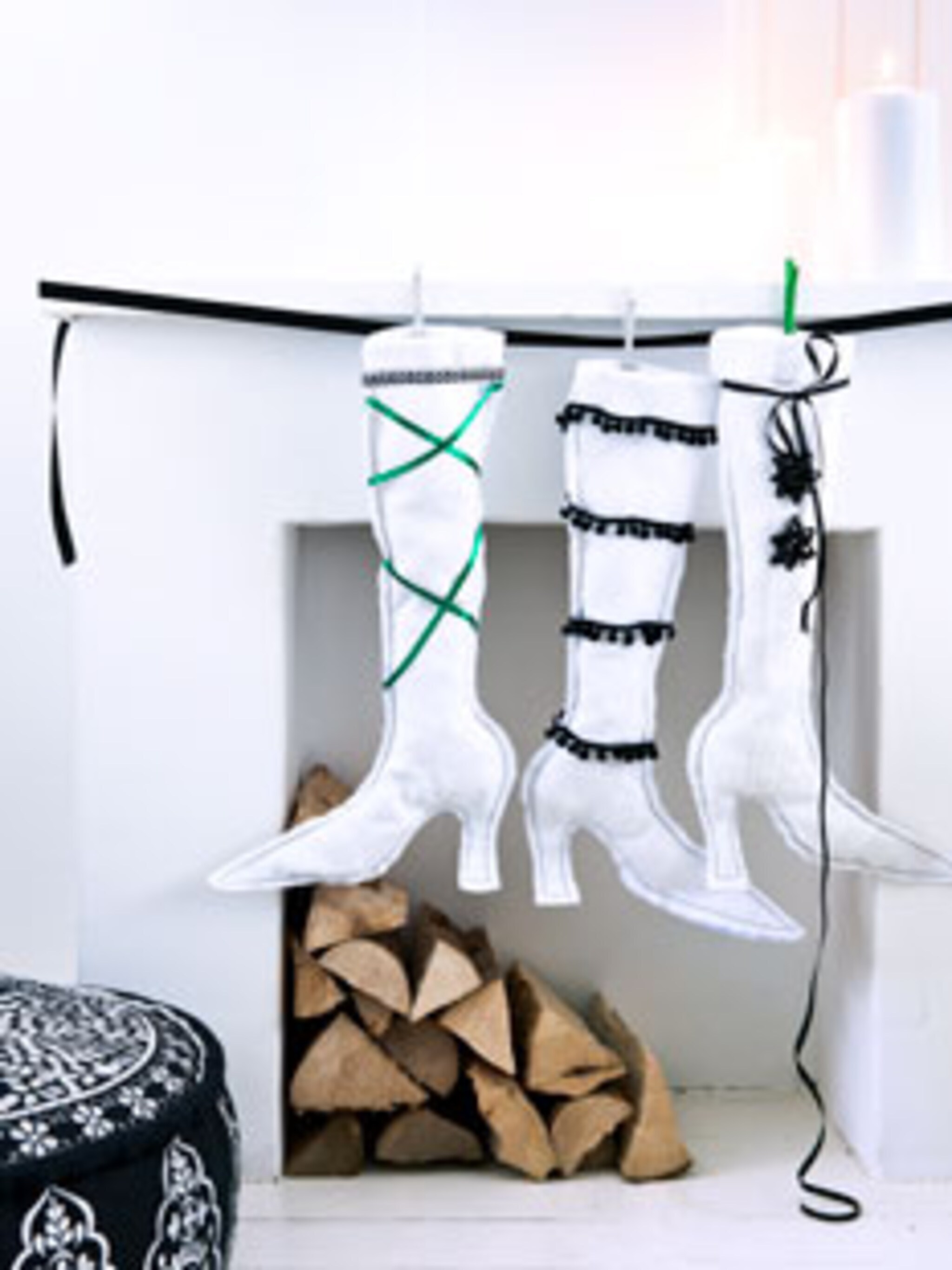 zelf kerstlaarzen maken