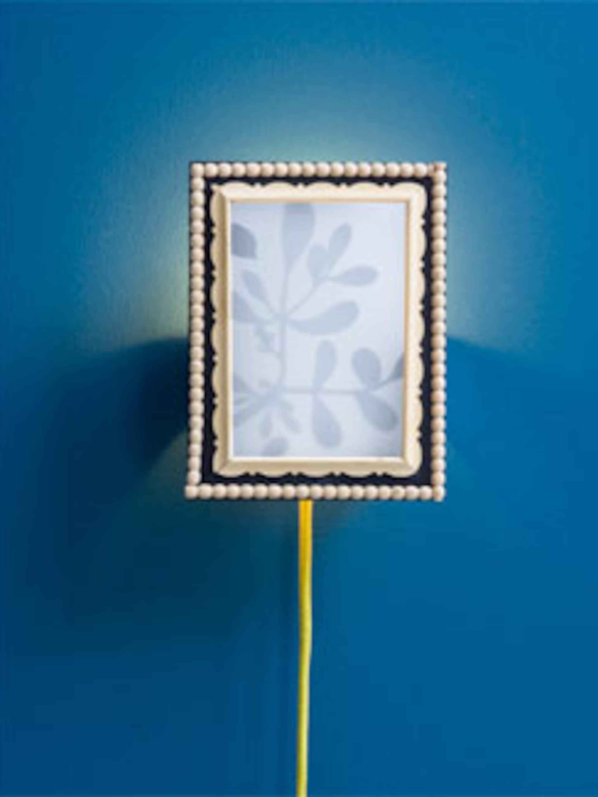 originele wandlamp met lijst