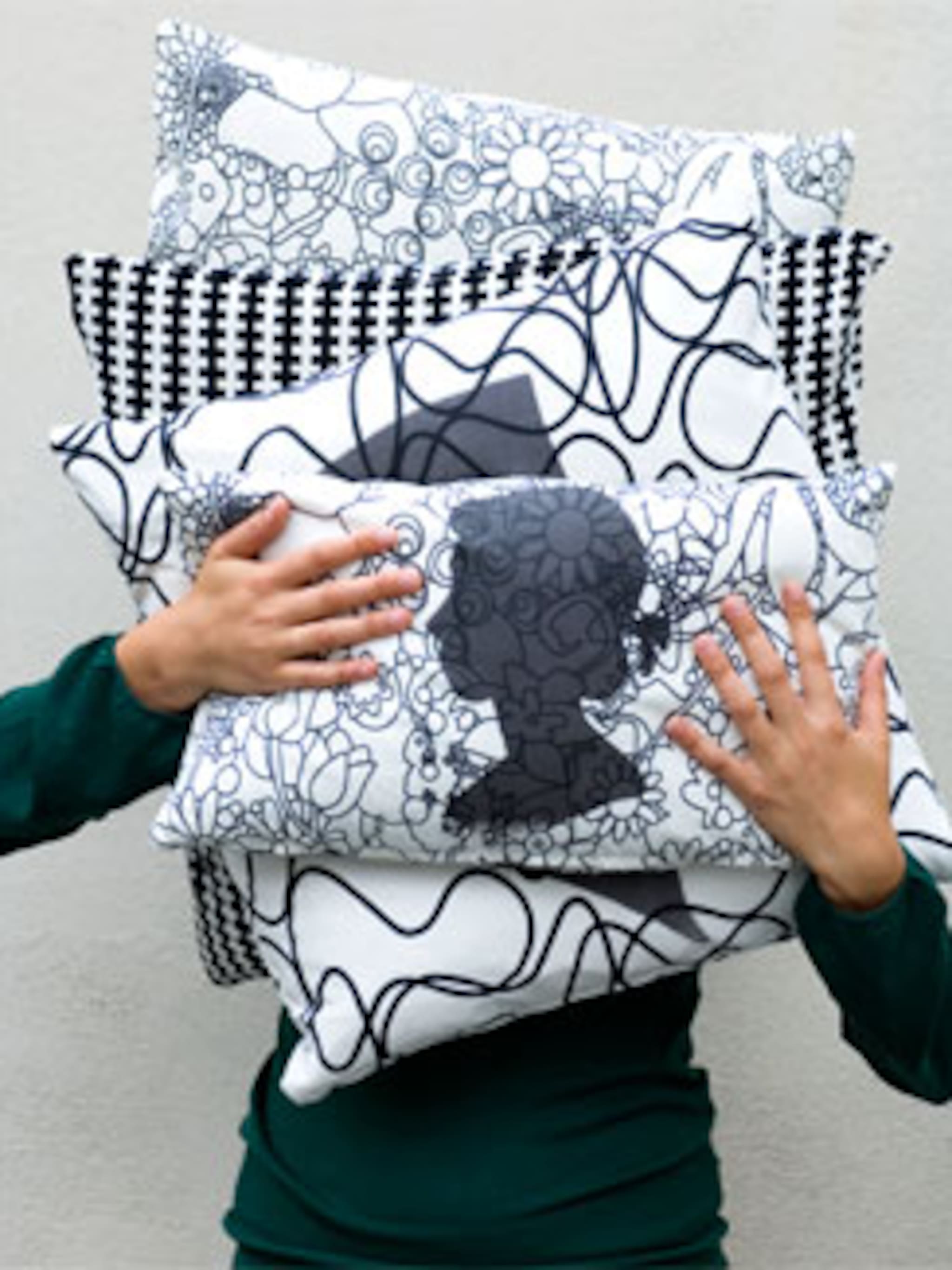 kussensloop met silhouet maken