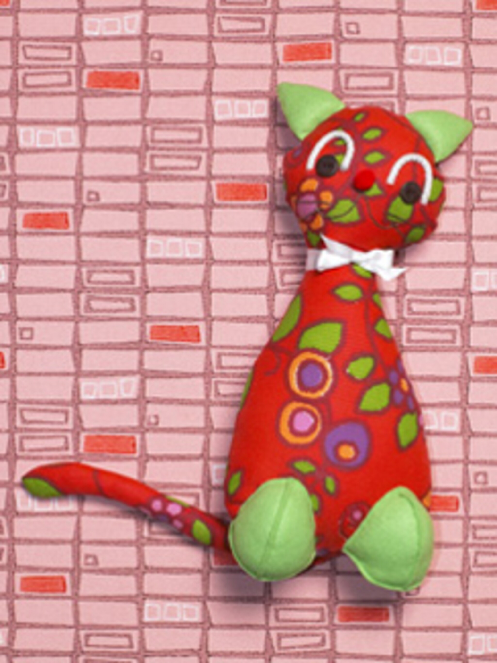 zelfmaakidee knuffel poes knutselen