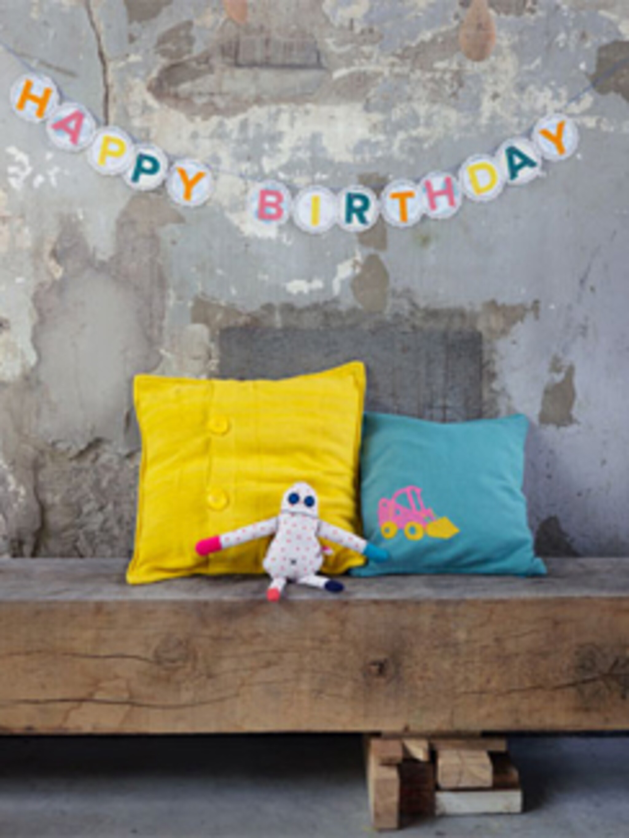 maak je eigen verjaardagsslinger