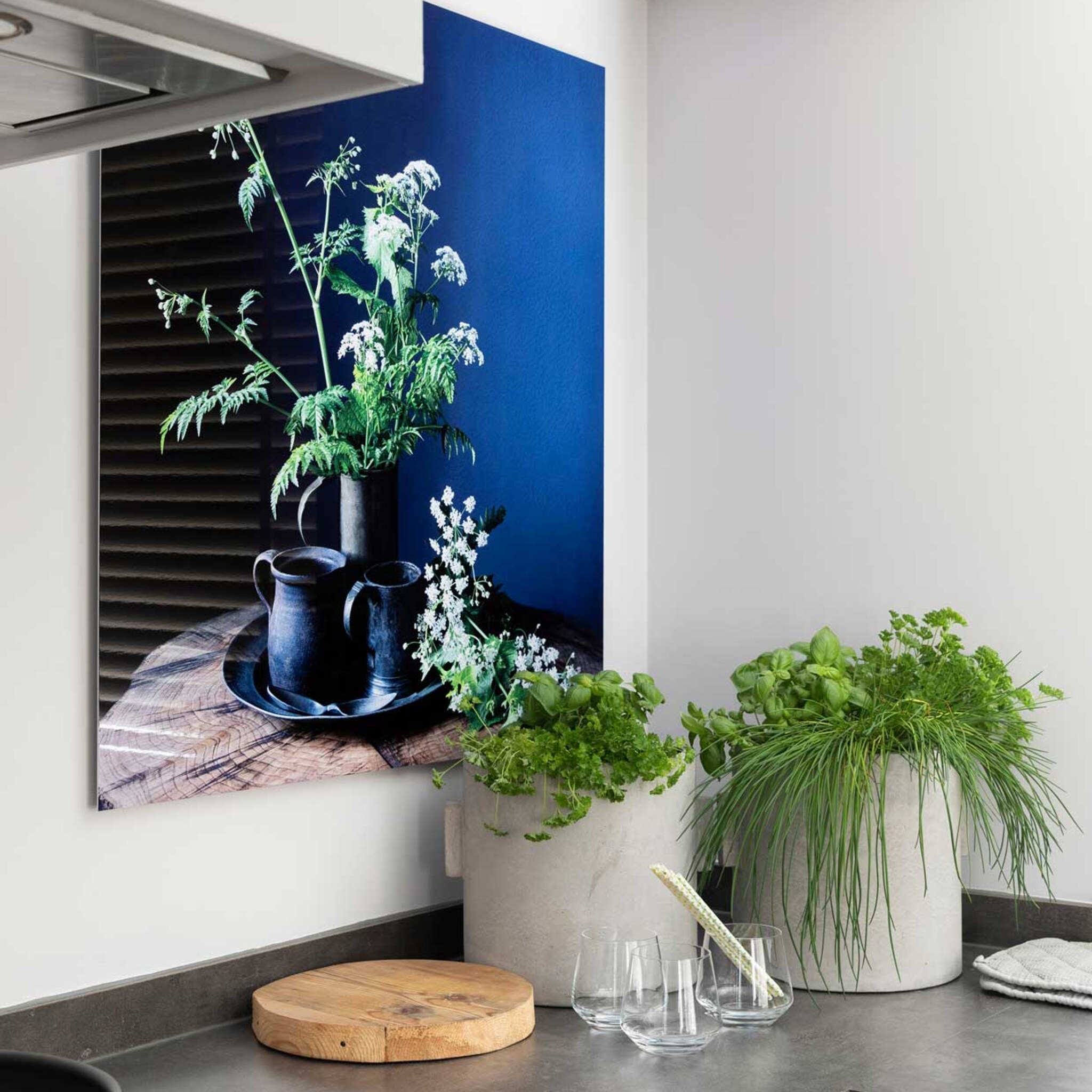deze wanddecoratie geeft de keuken een flinke update
