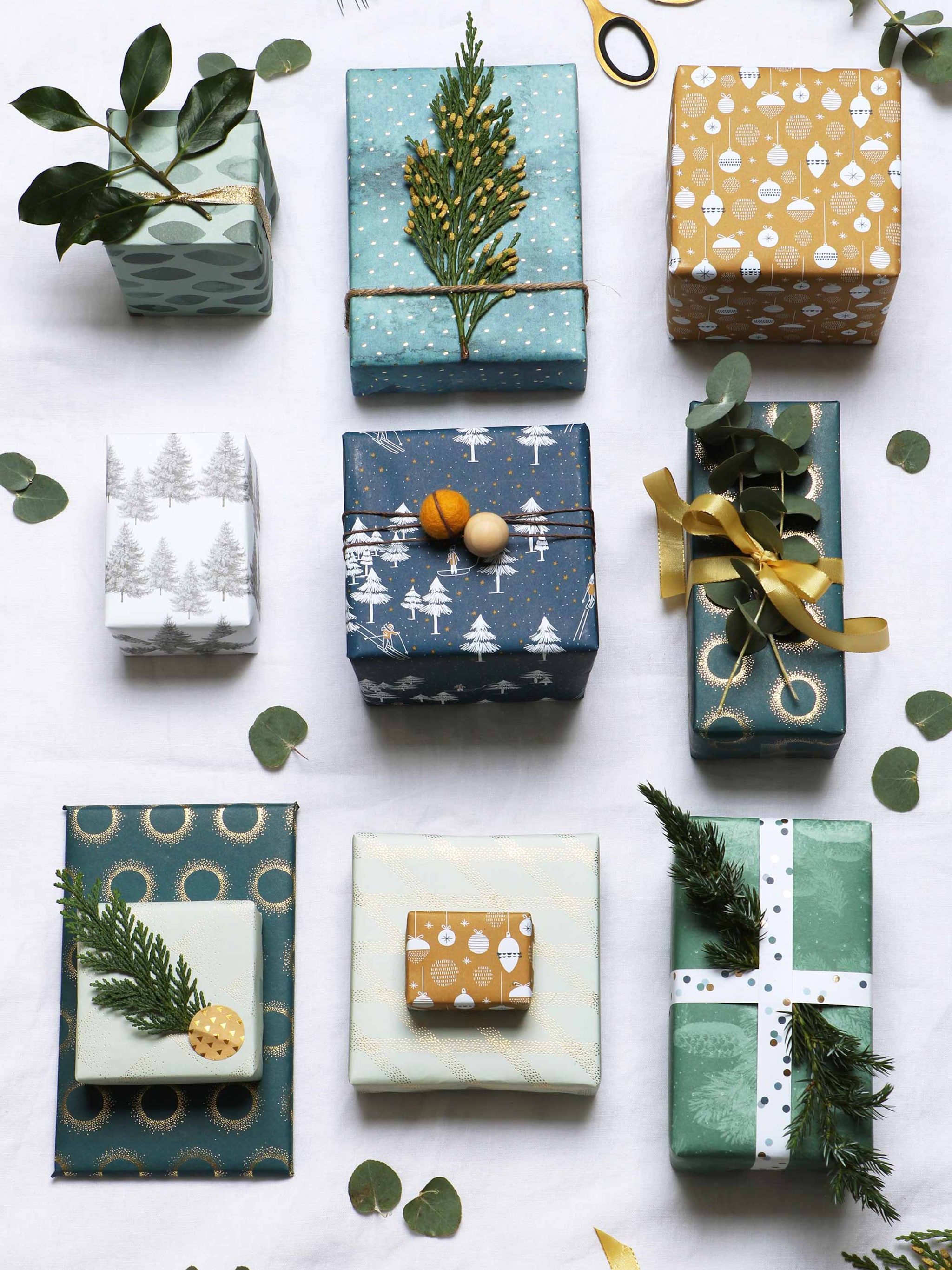 kerstcadeaus inpakken met groen doe je zo
