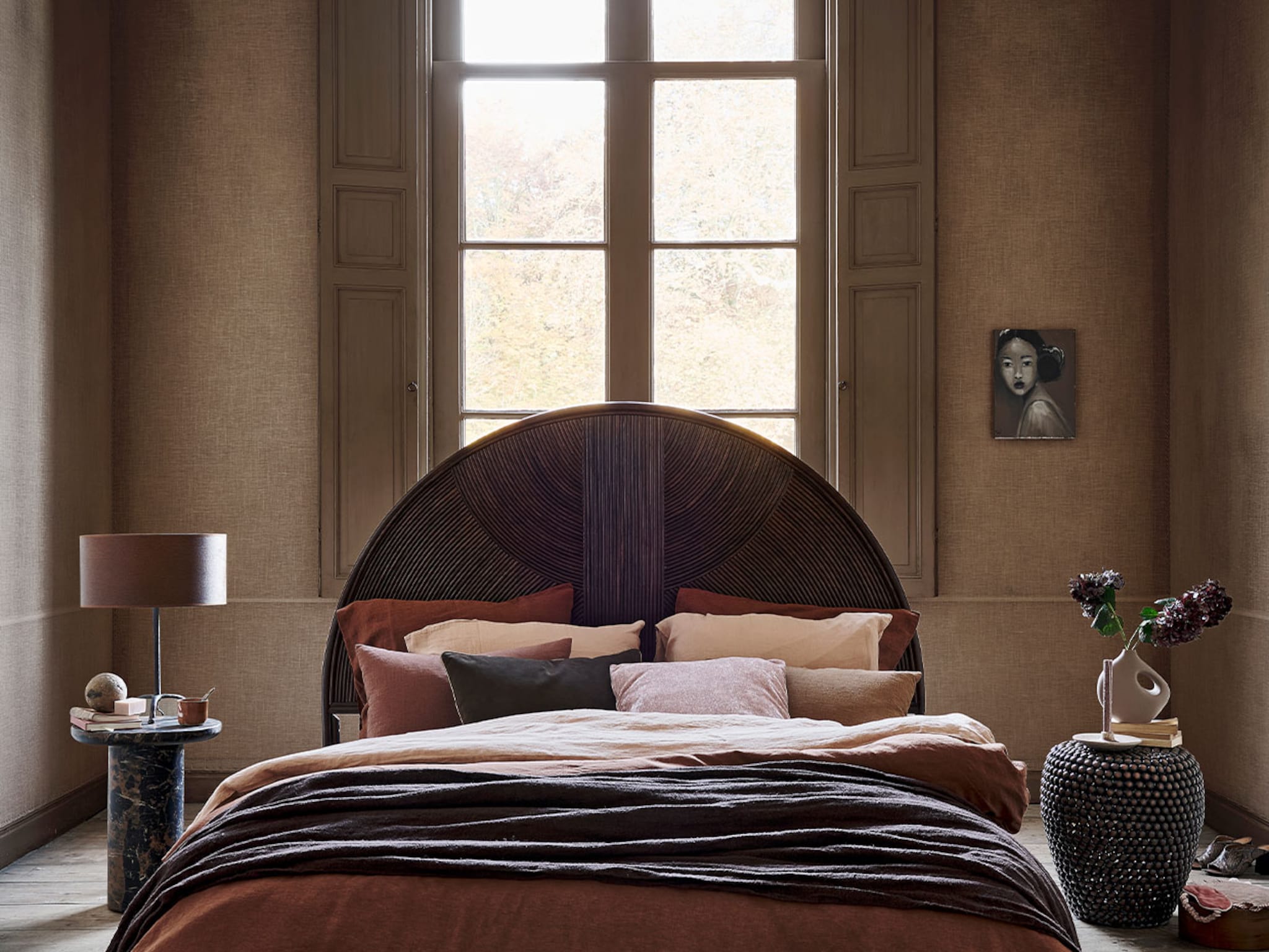 tips bruin stylen in slaapkamer