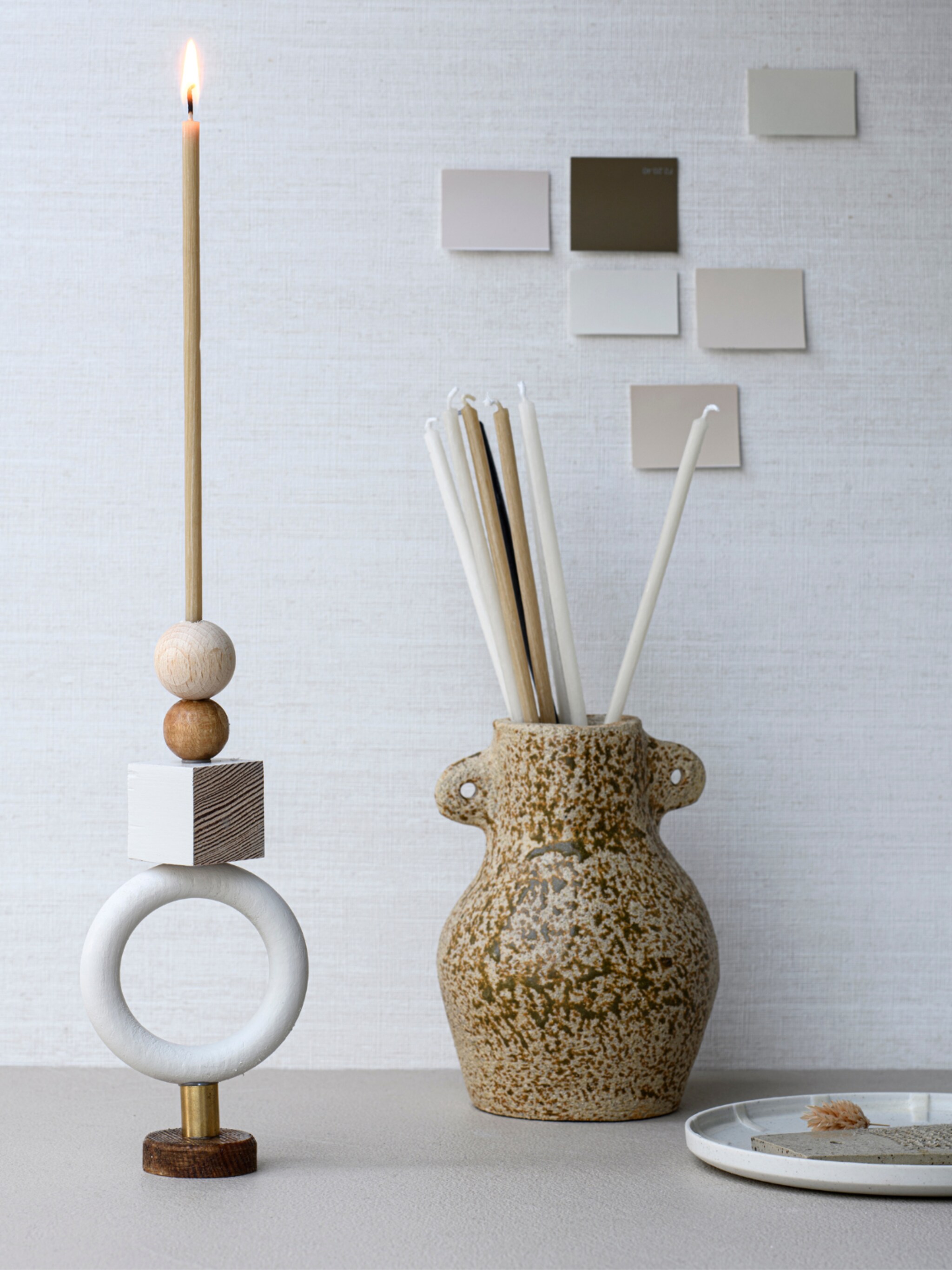 diy houten kandelaar