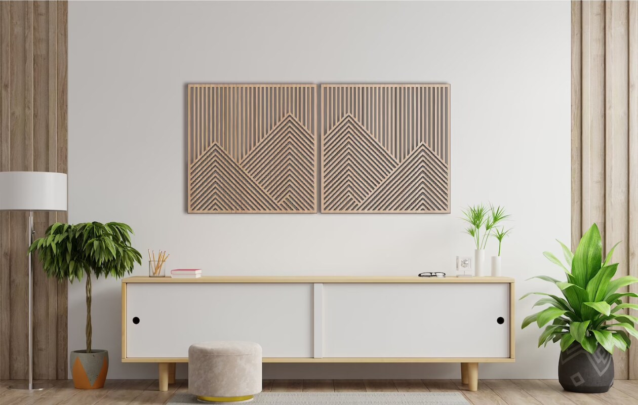 Art wall van LiliumWallArt, 6 mm MDF, Lasergesneden, Acrylverf, Acrylvernis, €34,83 (Etsy.com) Etsy.com | LiliumWallArt
