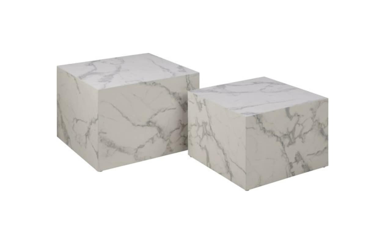 Bendt Salontafel 'Flavian’ set, 50 x 50 x 35 en 58 x 58 x 40 cm, € 262,95, Bendt Bol.com | Bendt