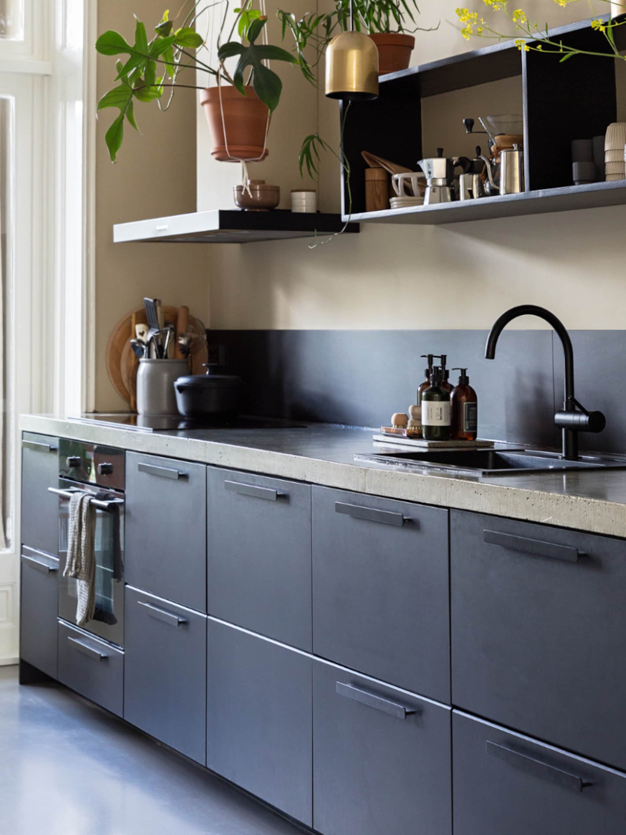 matte keukenkasjes schoonmaken