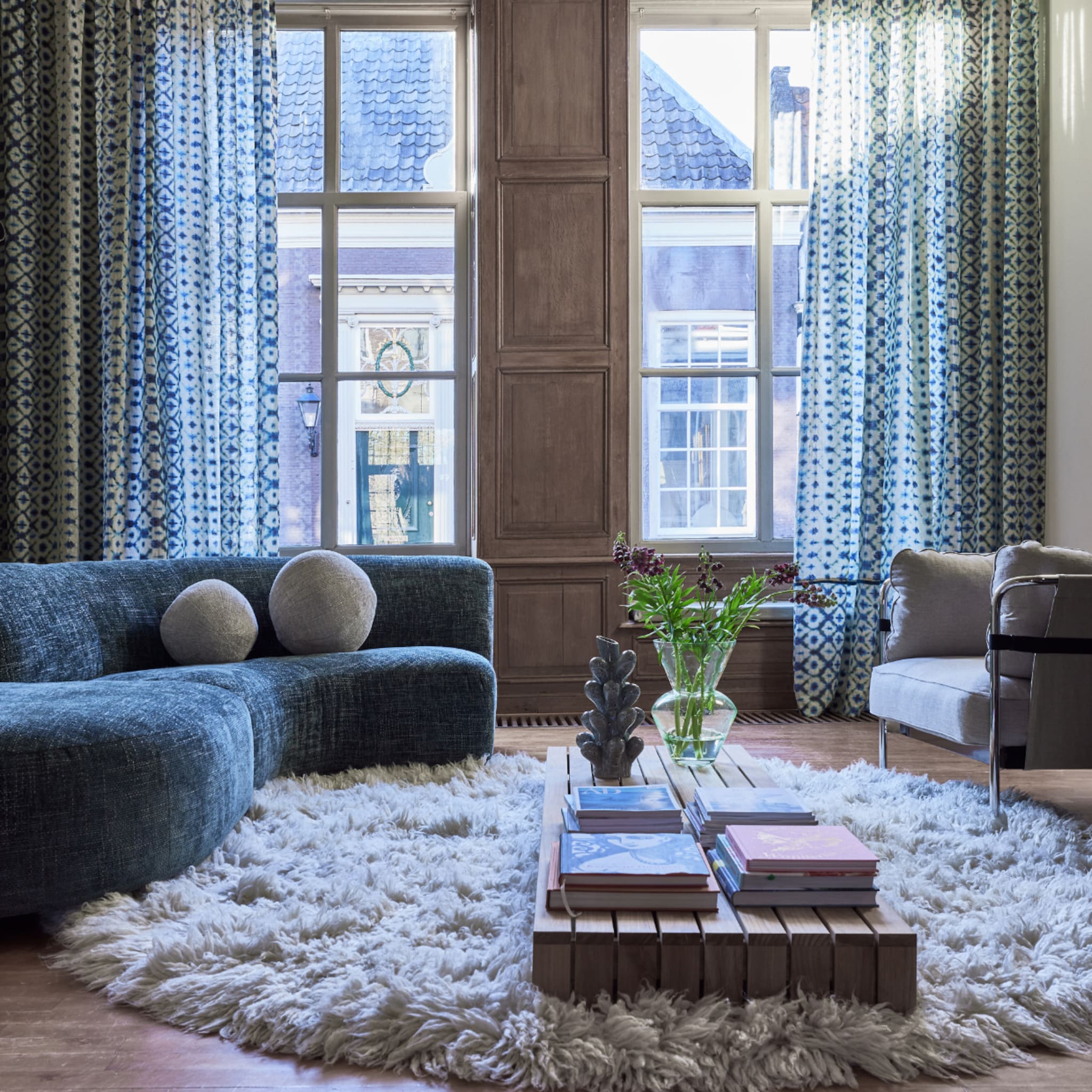 blauwe bank is trend van nu