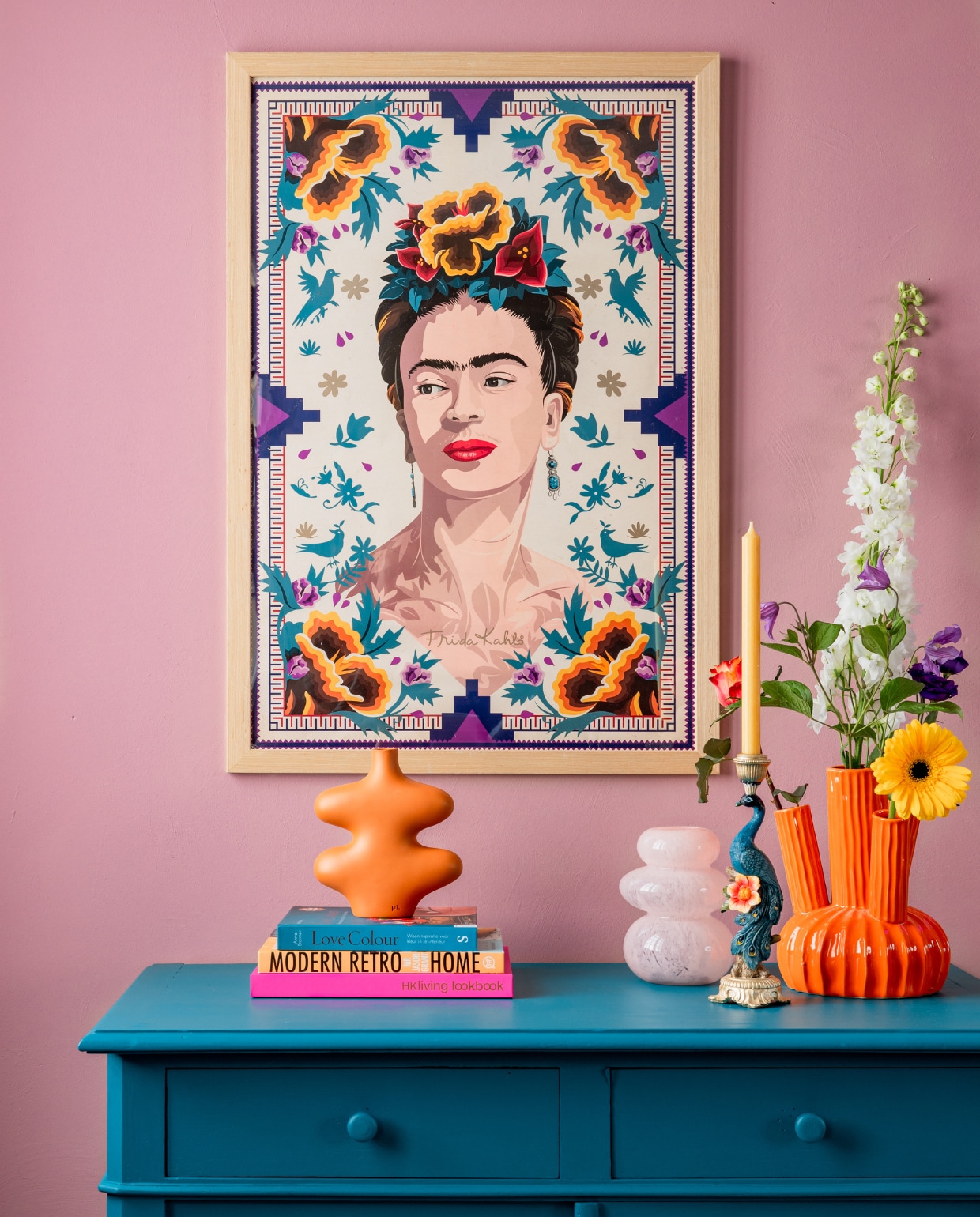 Oranje tulpenvaas Felipe, Mica Decorations, €37,95 (bij bol.com)