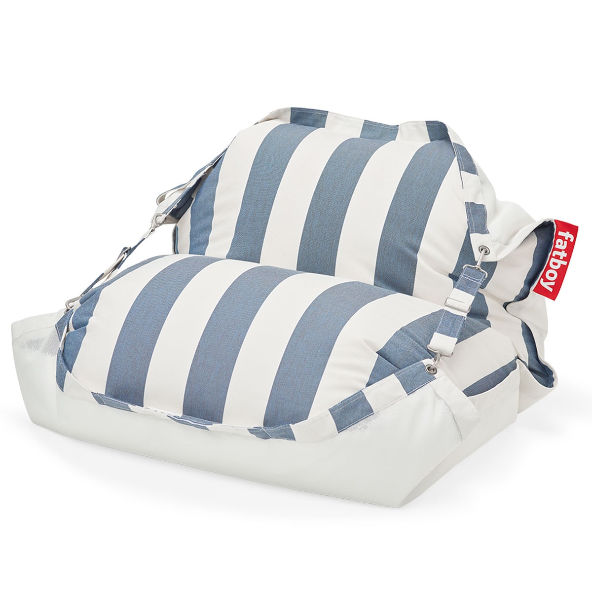 Floatzac zitzak van FatboyOriginal, stripe ocean blue, 180x34 cm (bxd), (flinders.nl). Flinders.nl | Fatboy