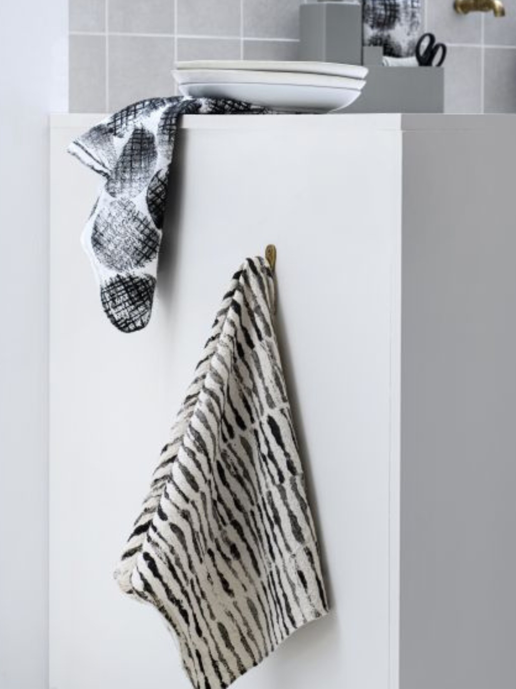 diy bestempelde theedoek
