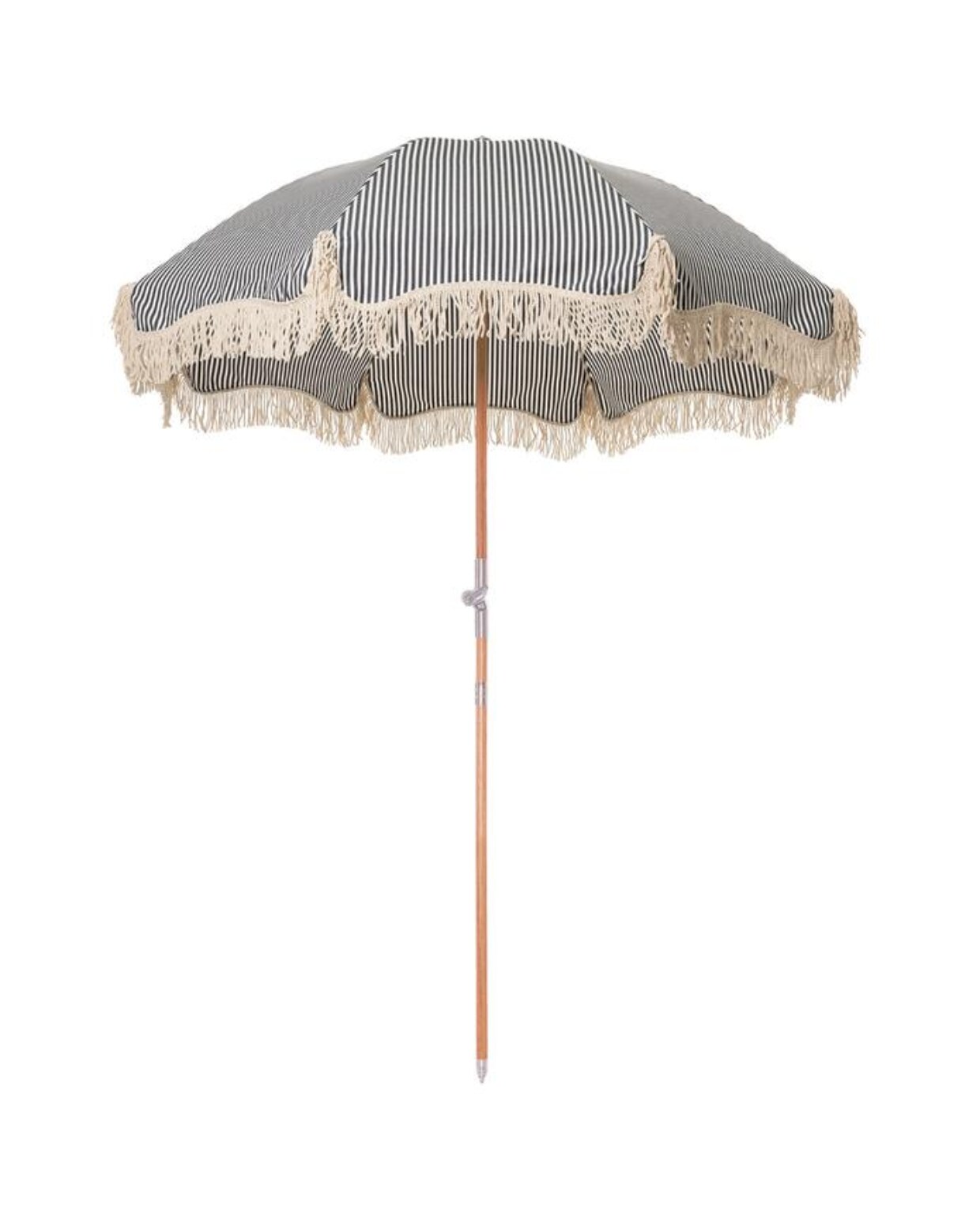 Parasol Retro met franjes, knikbaar, 180x230 cm (Øxh). Westwing
