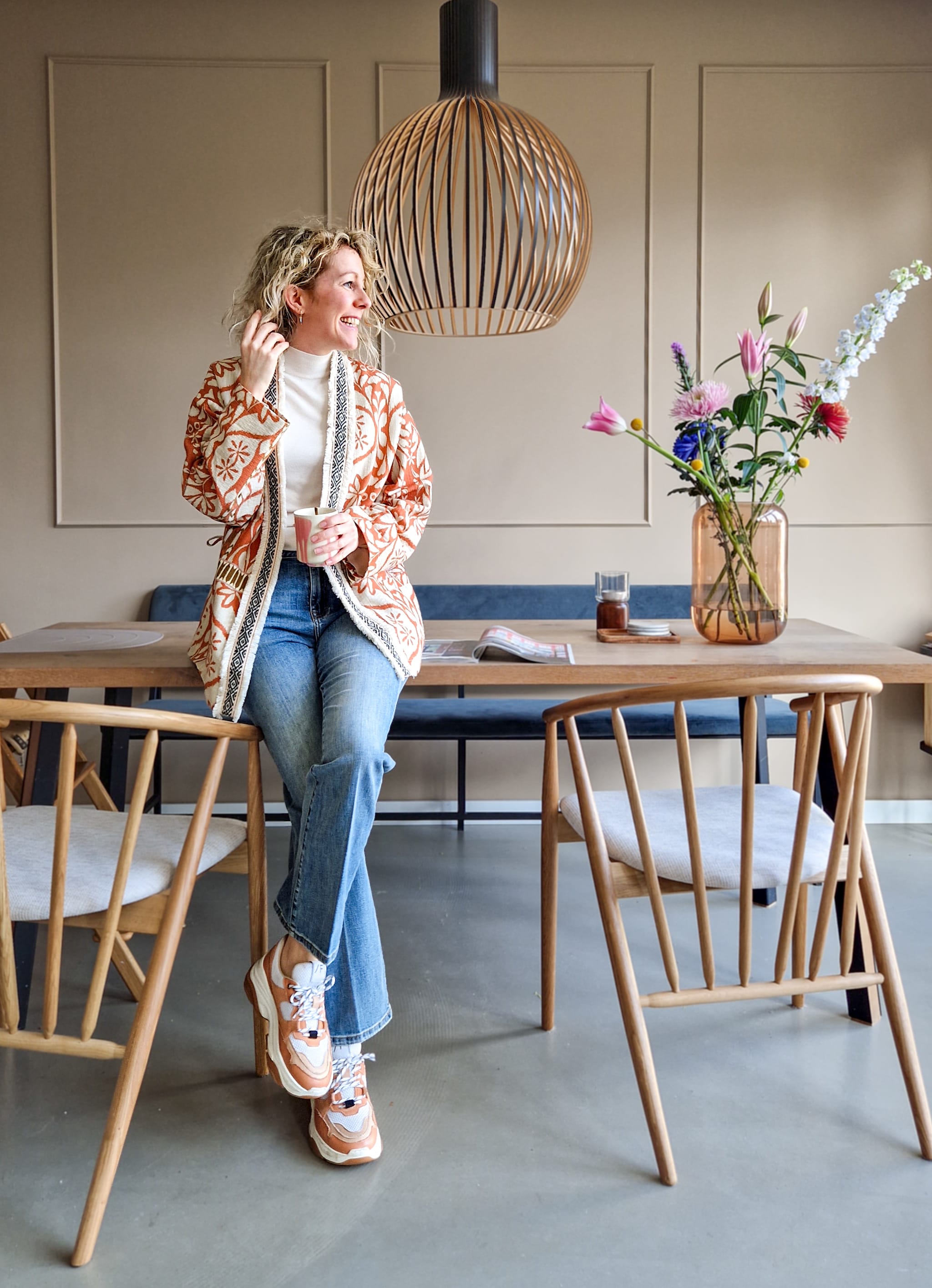 Binnenkijken in de jaren 30-woning van wooninfluencer Moniek: ‘Durf te experimenteren’ Moniek Lambregts