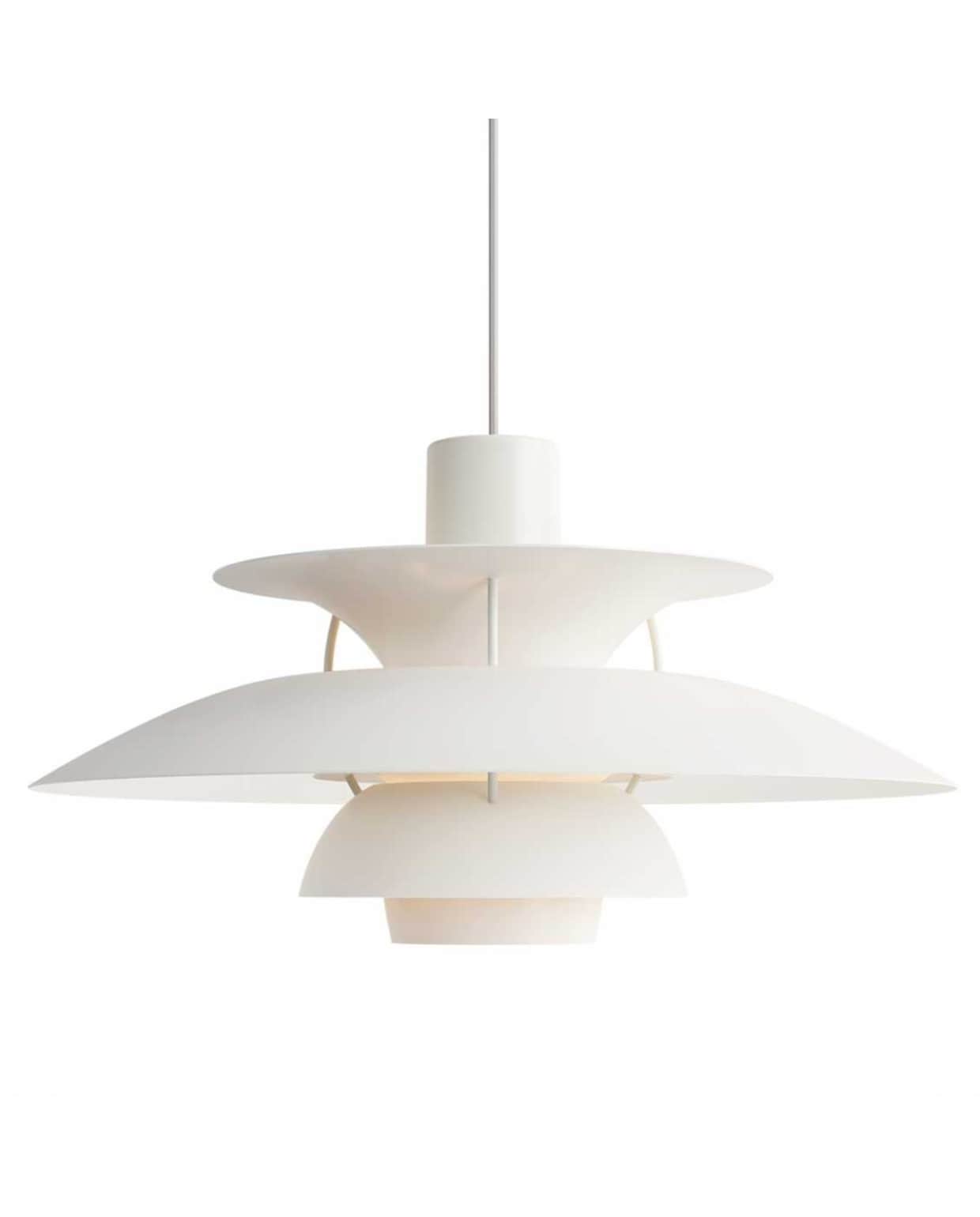 PH 5 hanglamp Monochroom, Louis Poulsen en Poul Henningsen. Mister Design
